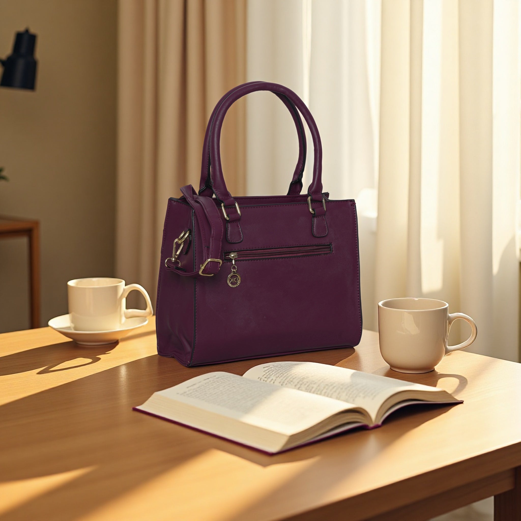 Women's Elegant Tote Handbag with Adjustable Shoulder Strap