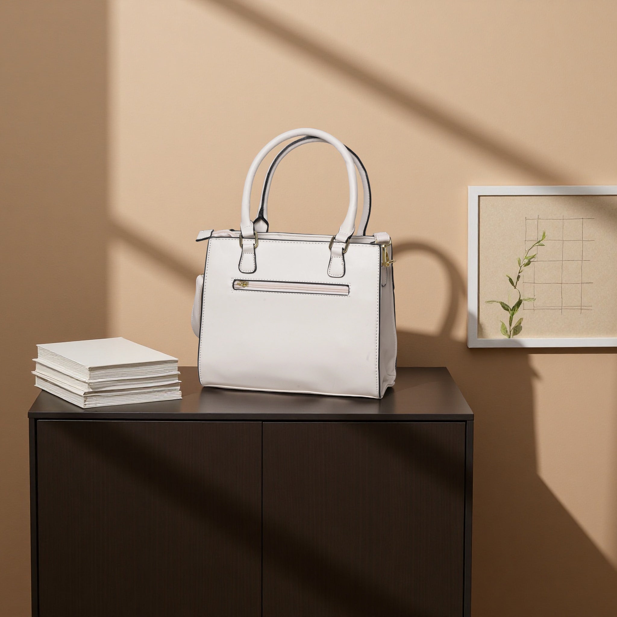 Women's Elegant Tote Handbag with Adjustable Shoulder Strap