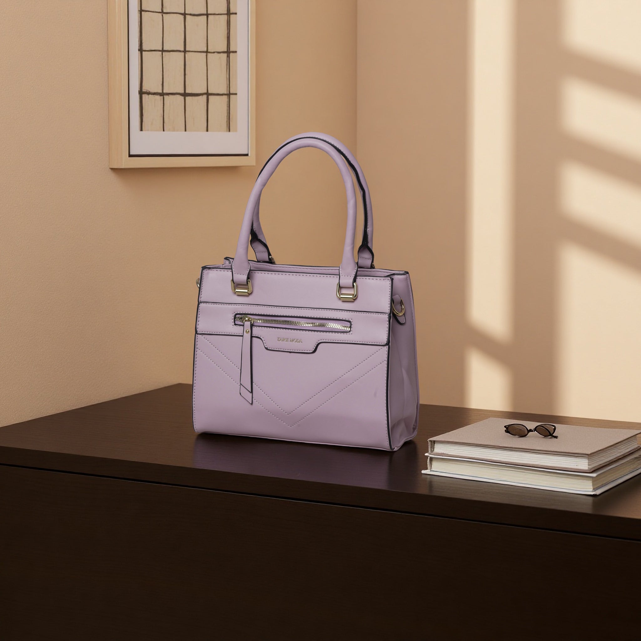 Women's Elegant Tote Handbag with Adjustable Shoulder Strap