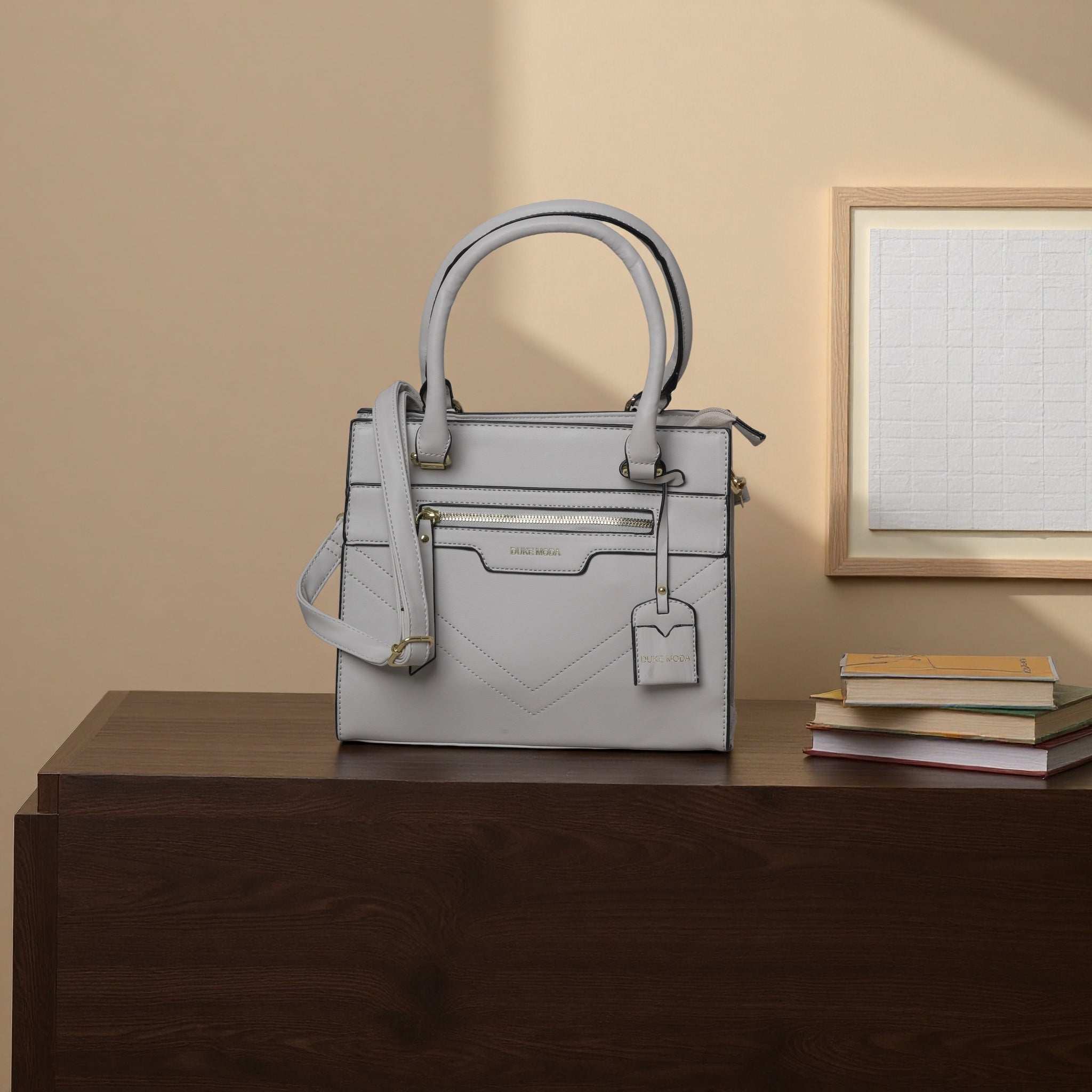 Women's Elegant Tote Handbag with Adjustable Shoulder Strap