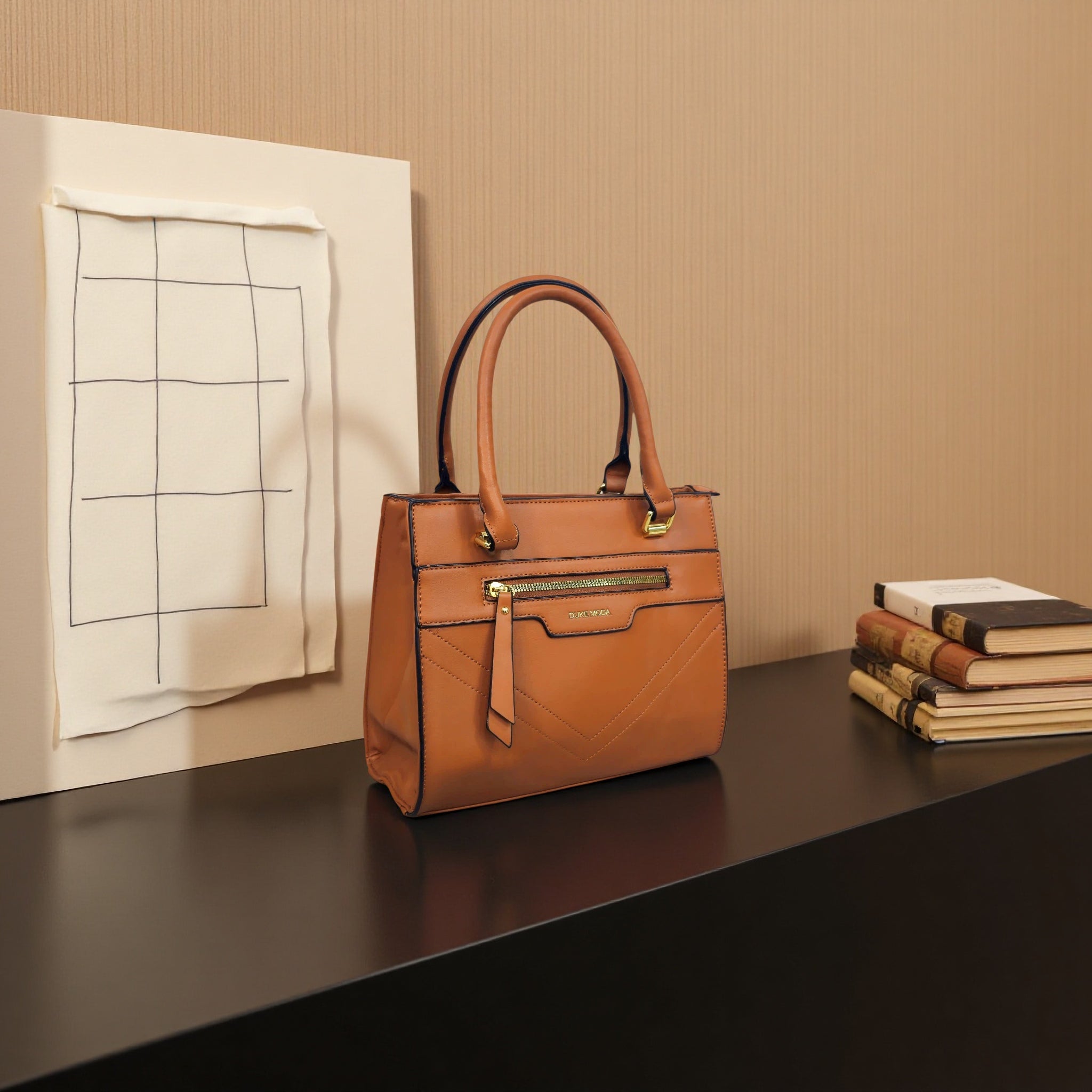 Women's Elegant Tote Handbag with Adjustable Shoulder Strap