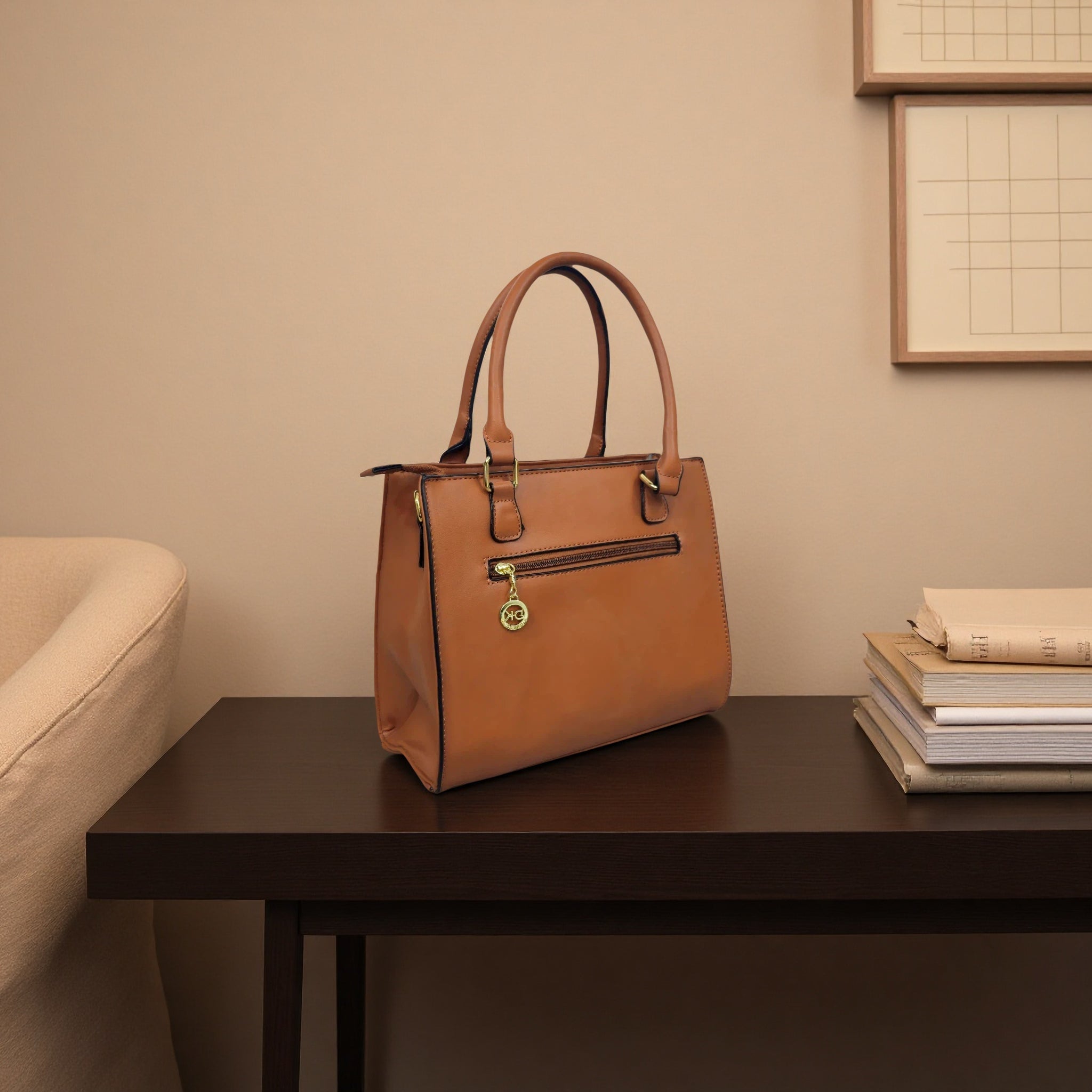 Women's Elegant Tote Handbag with Adjustable Shoulder Strap