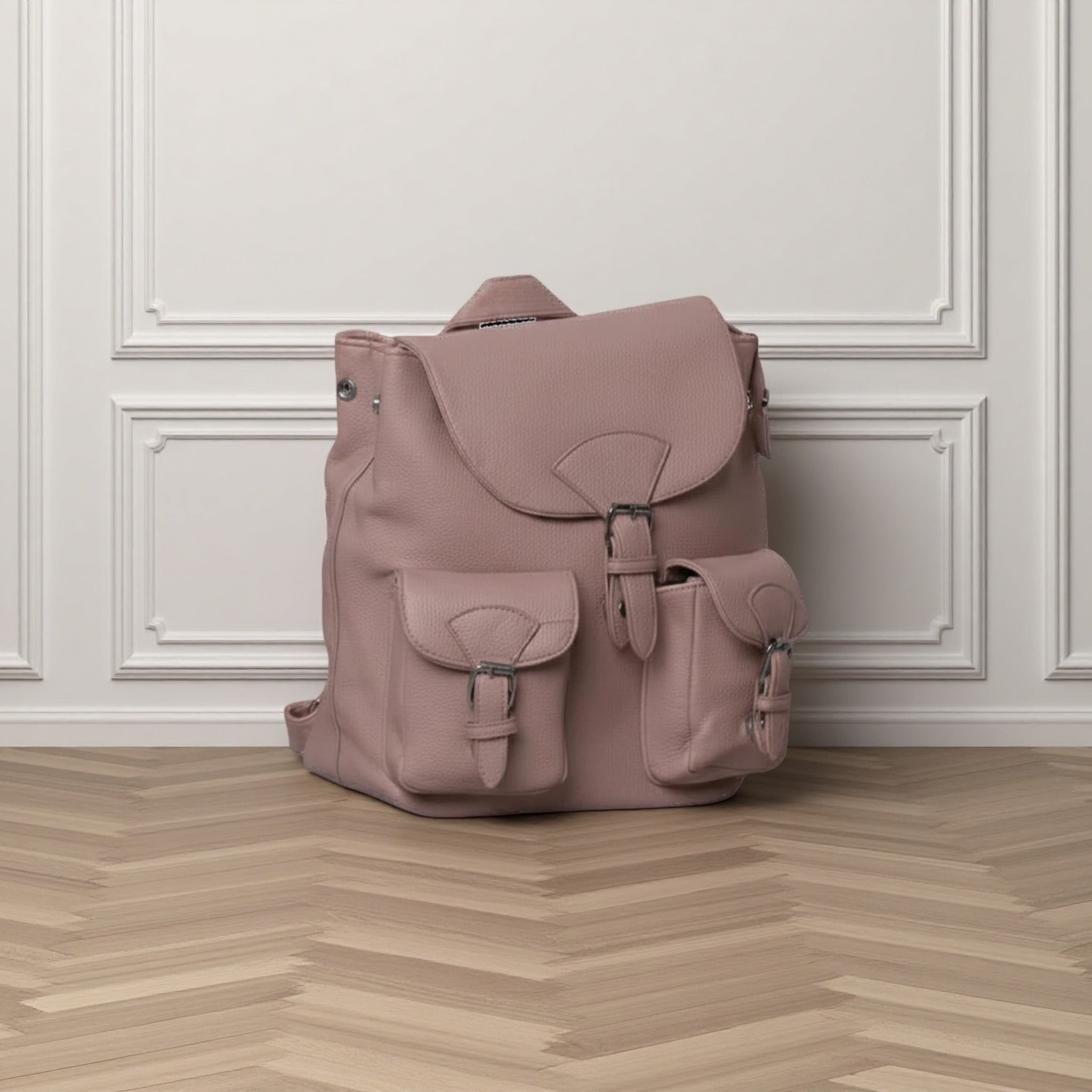 Classic Multi-Pocket Everyday Backpack | Lightweight Faux Leather Rucksack & Travel Daypack