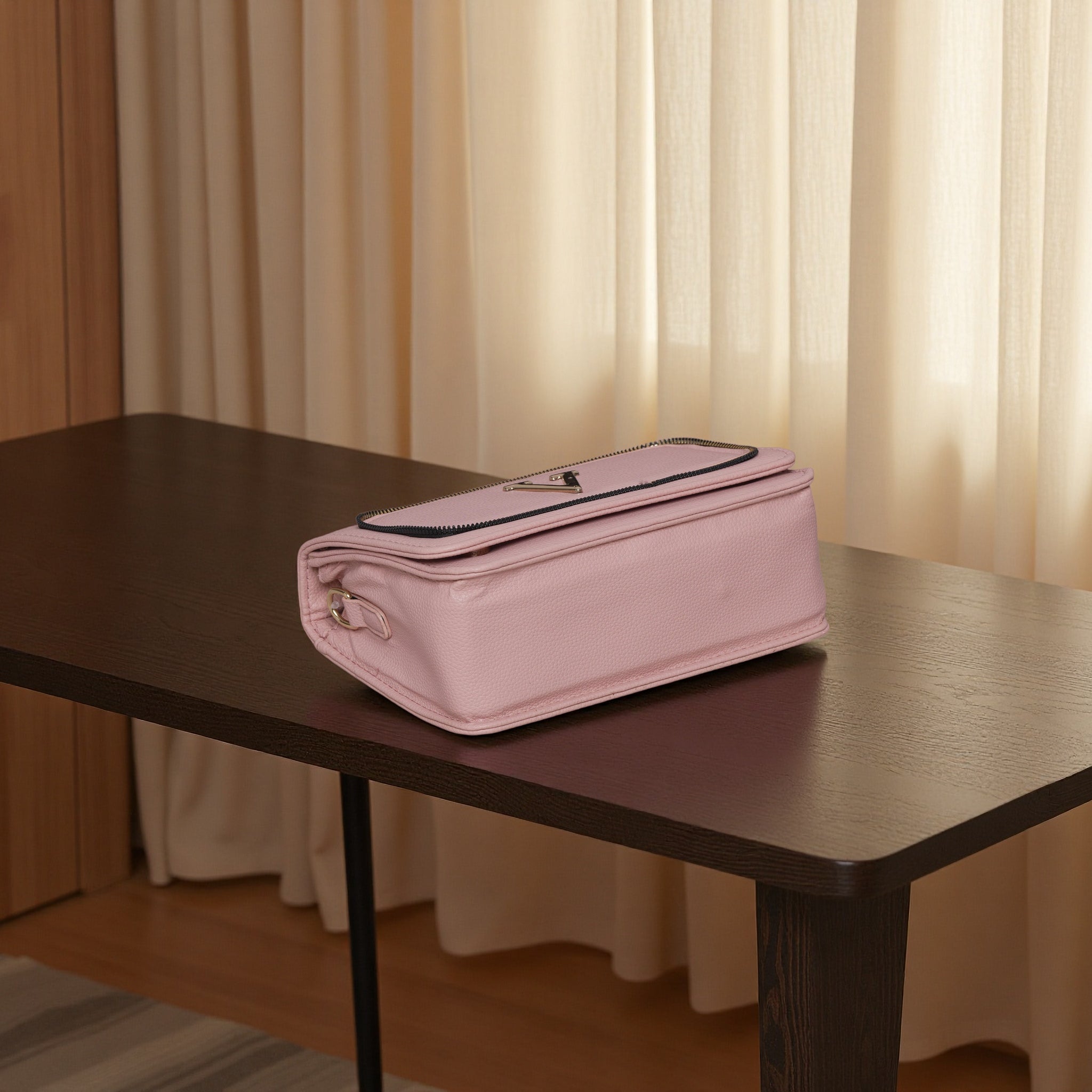 Women's Elegant Top Handle Crossbody Bag – Premium PU Leather Shoulder Handbag with Adjustable Strap