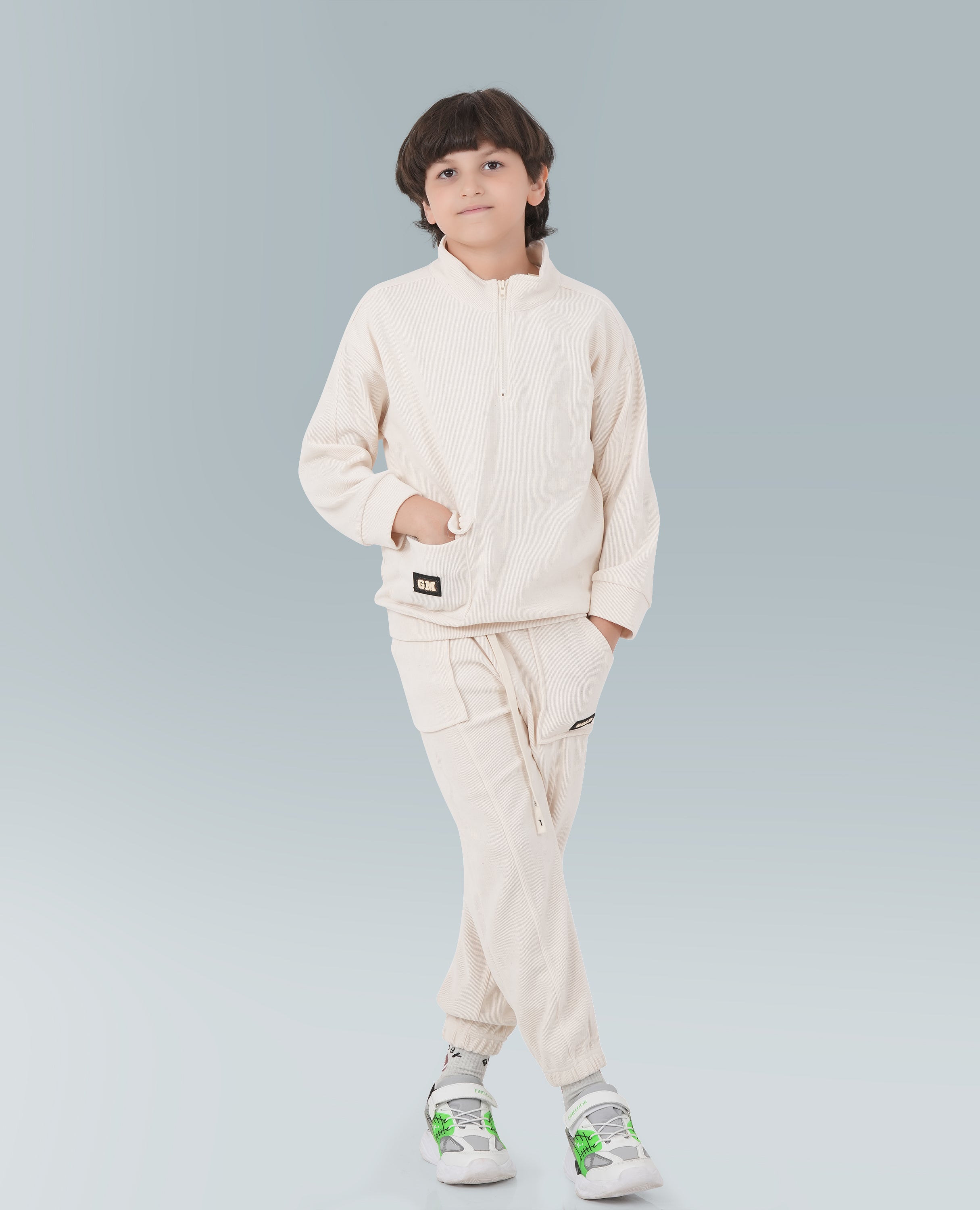 GOLD MOUR Boy's Sweatshirt Set with Sweatpants