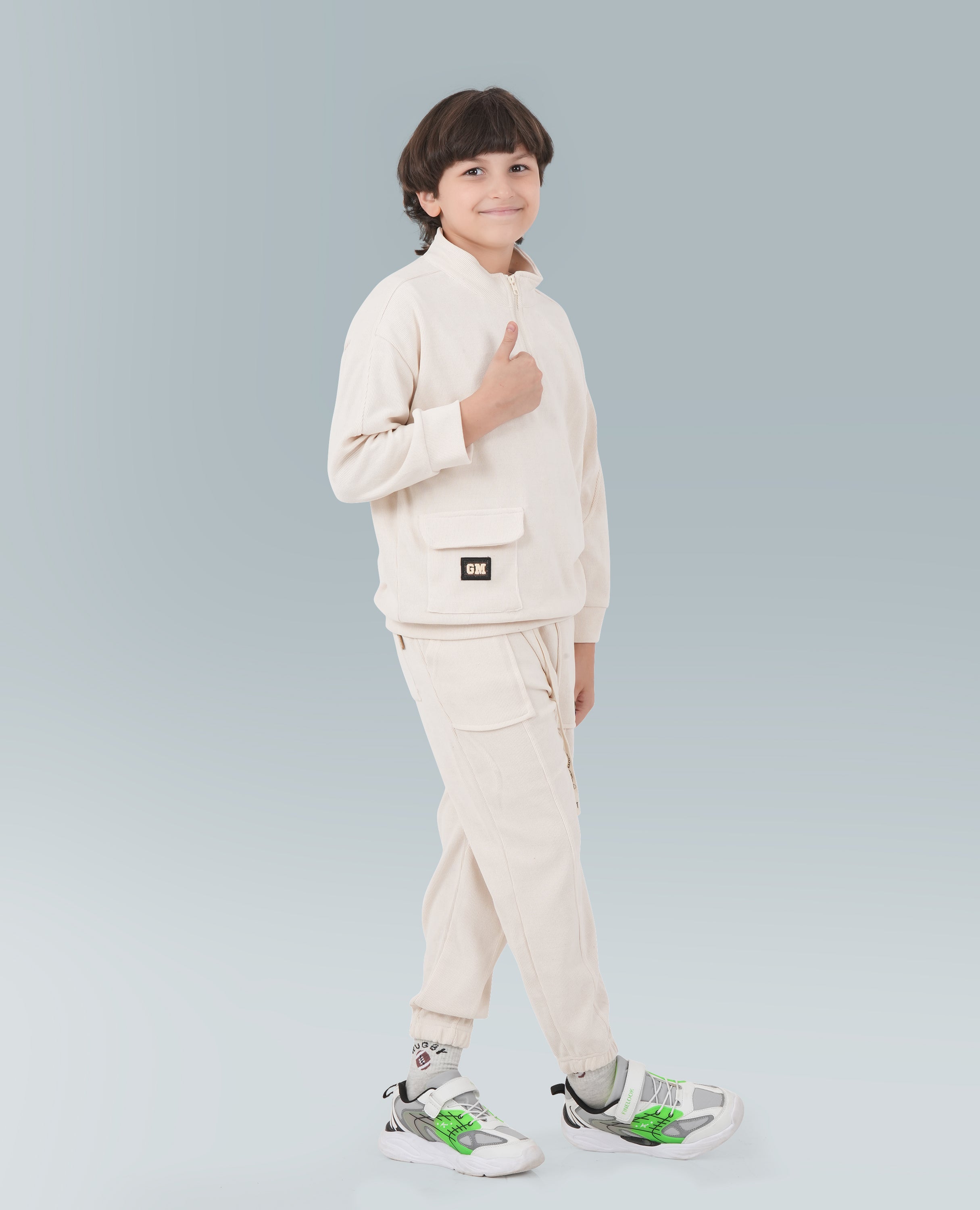 GOLD MOUR Boy's Sweatshirt Set with Sweatpants