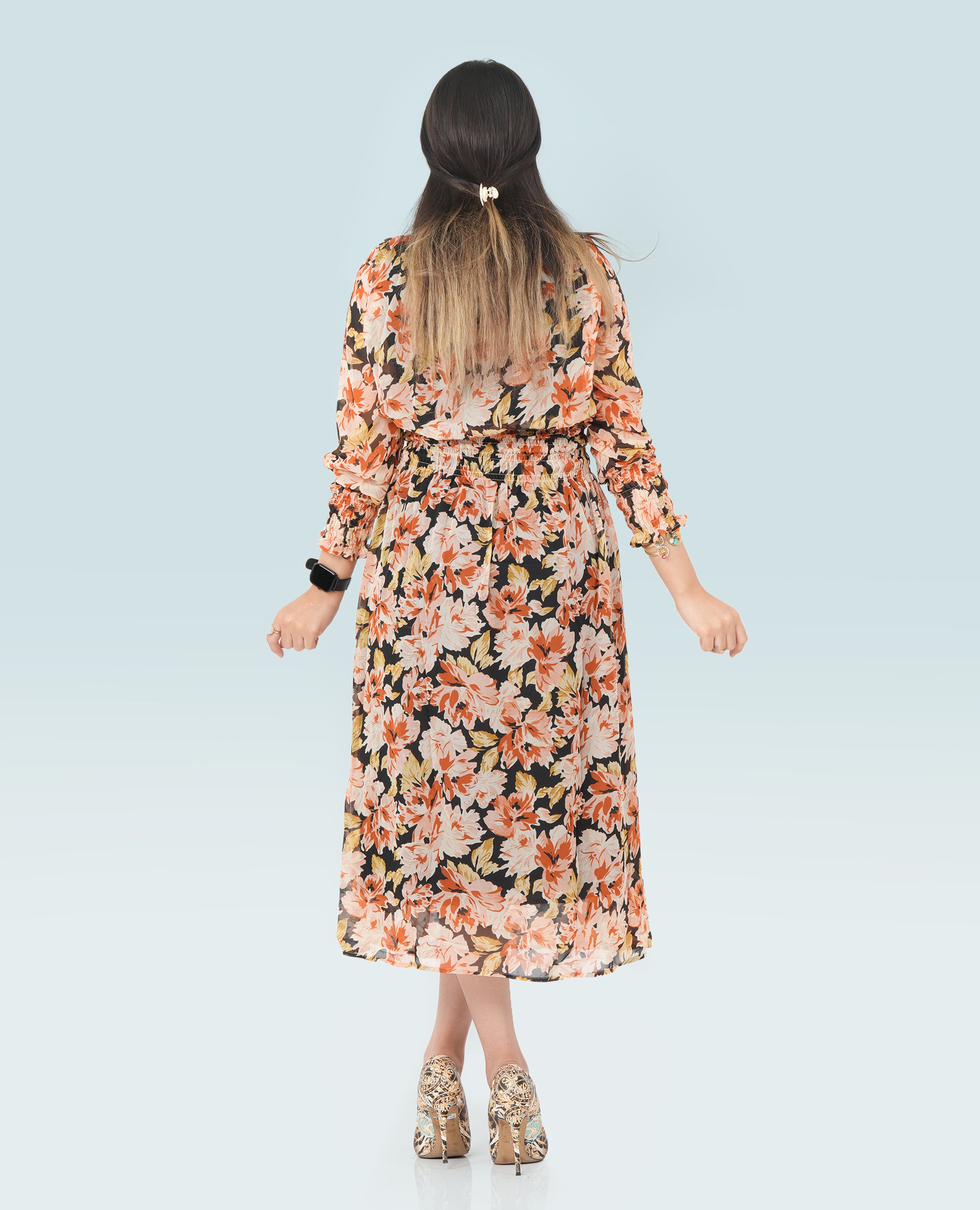 Elegant Floral Dress for Women