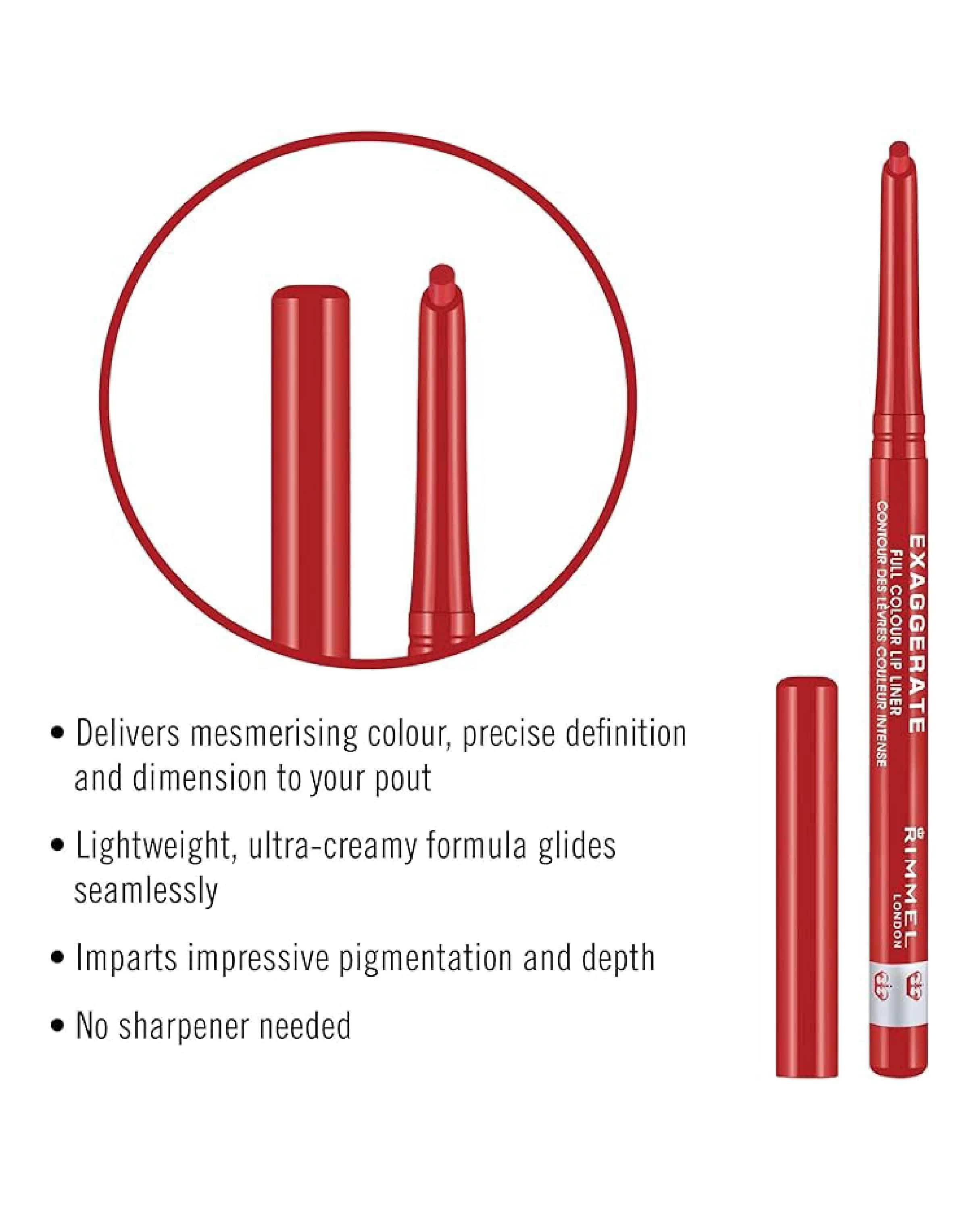 Rimmel Exaggerate Lip Liner, Under My Spell - FineLook