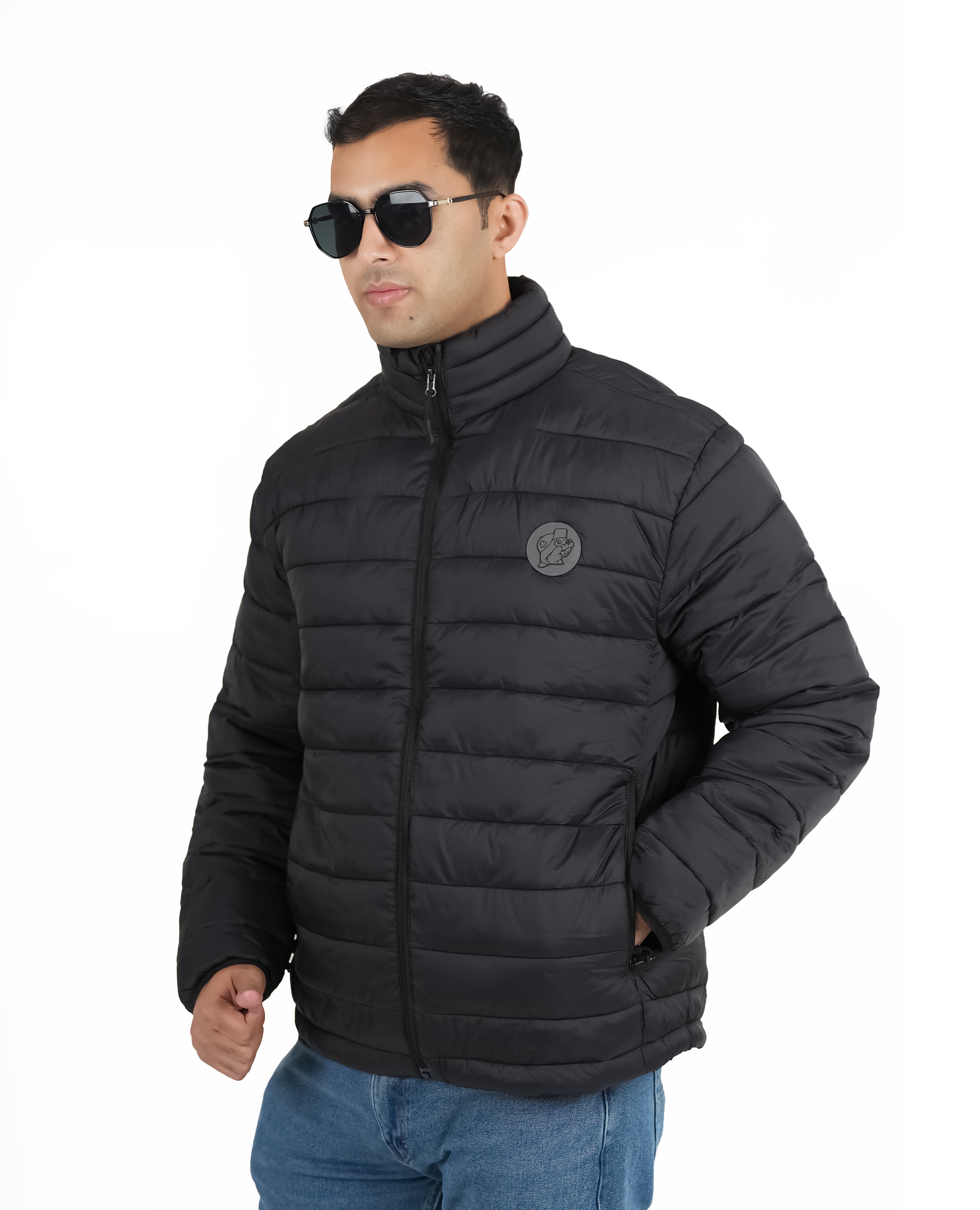 Men's Packable Water-Repellent Hooded Jacket - Finelook