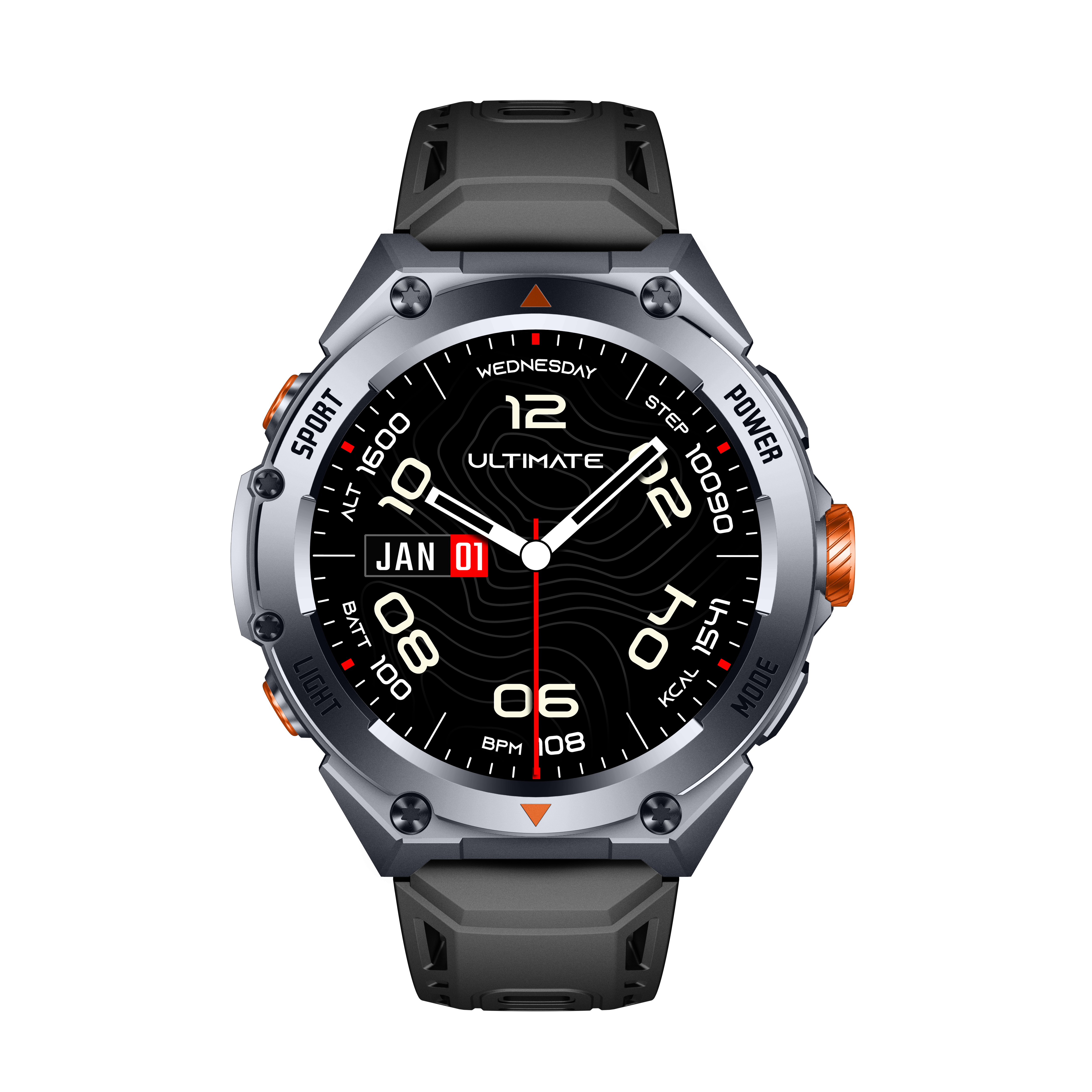 Finelook Premium Round AMOLED Smartwatch – 2025 Model | Waterproof | Android / IOS |  E-SIM | Health Tracking