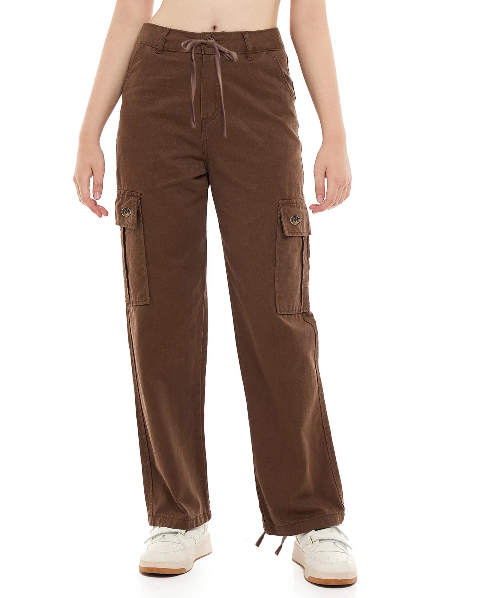 Wide cargo trousers