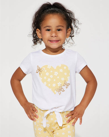 Girls printed T-shirt & bottoms 3 Piece set