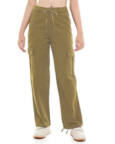 Wide cargo trousers