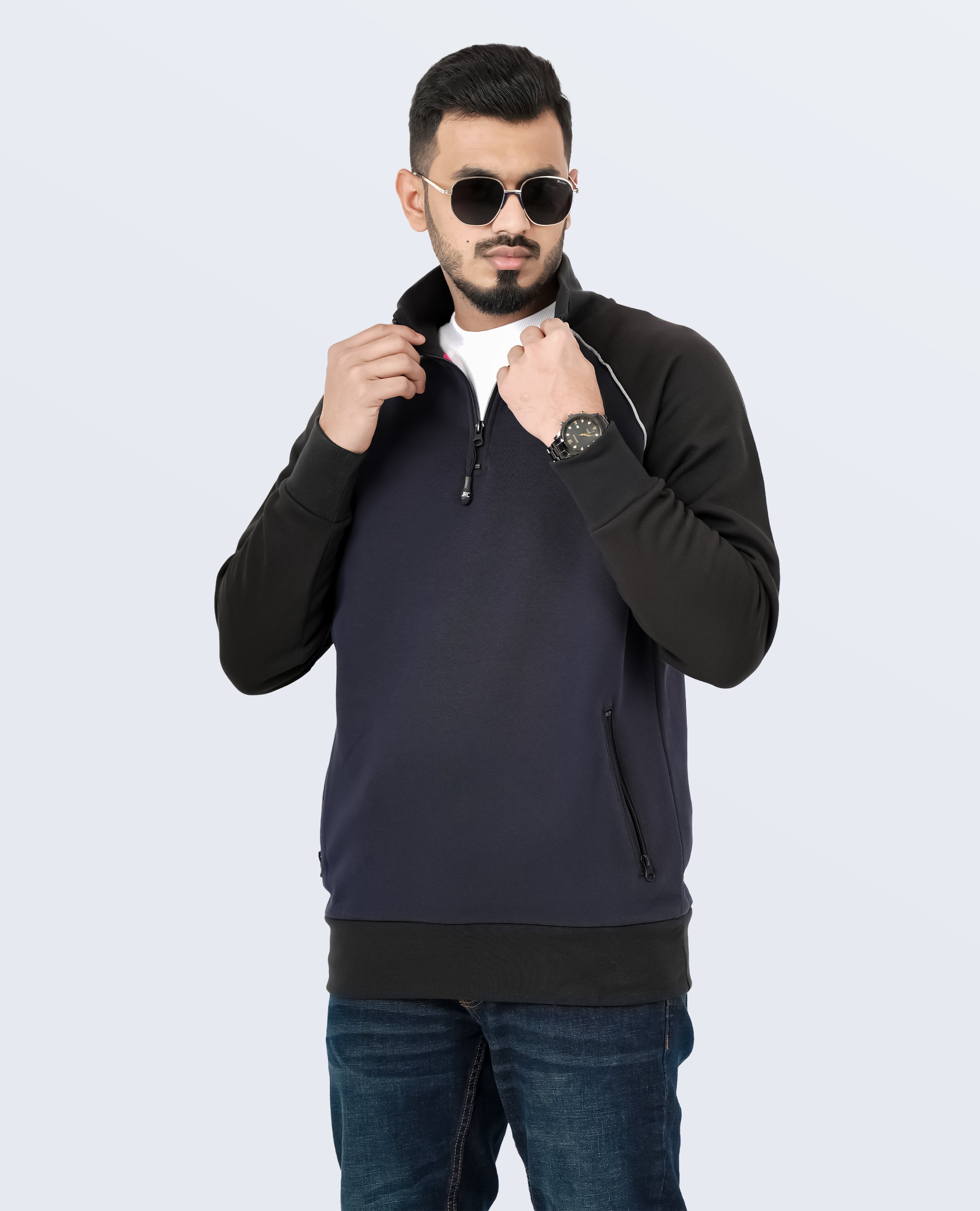 JRC Mock neck Sweatshirt - FineLook