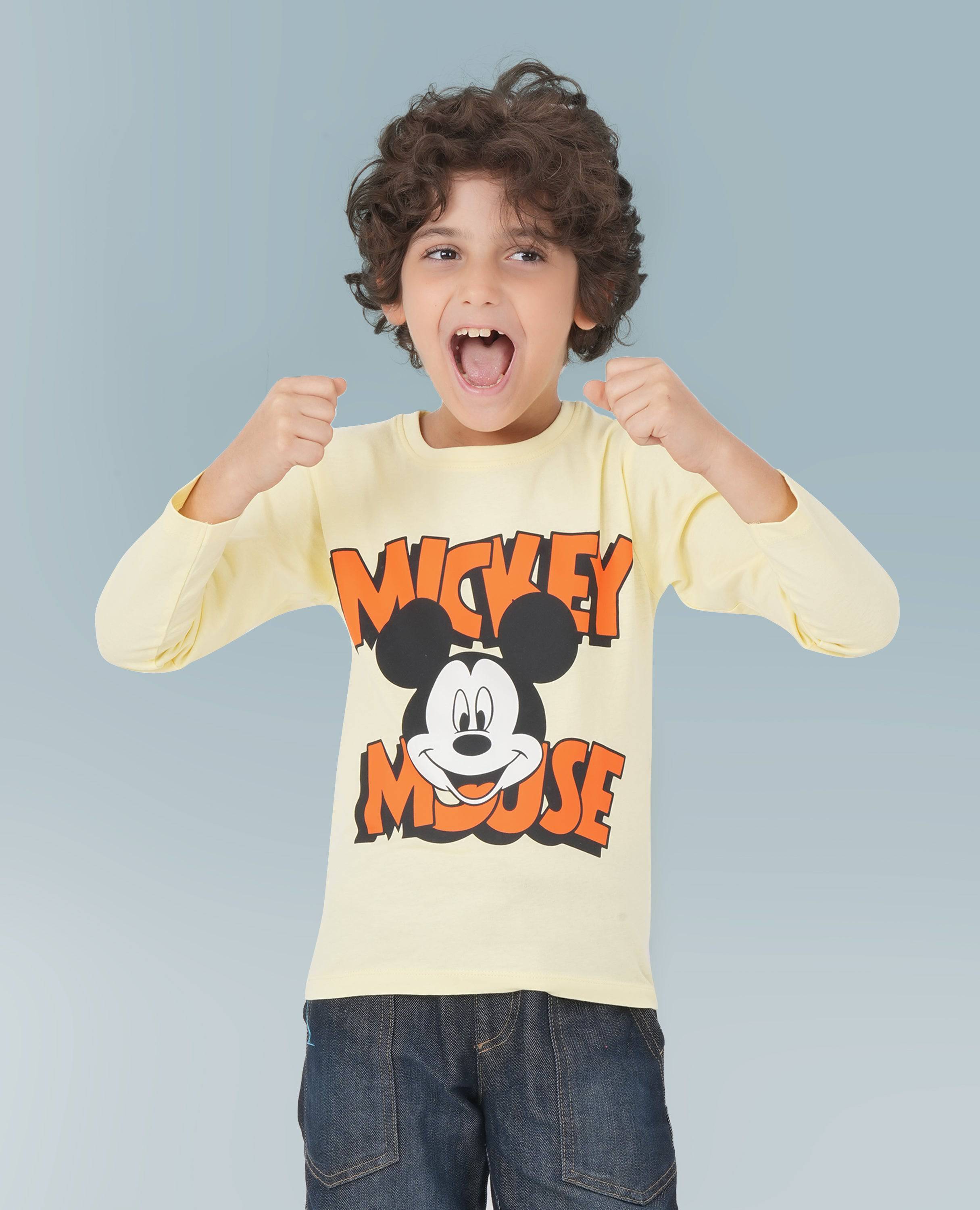 Finelook Mickey Mouse Boy's T-Shirt - 2 Piece Set