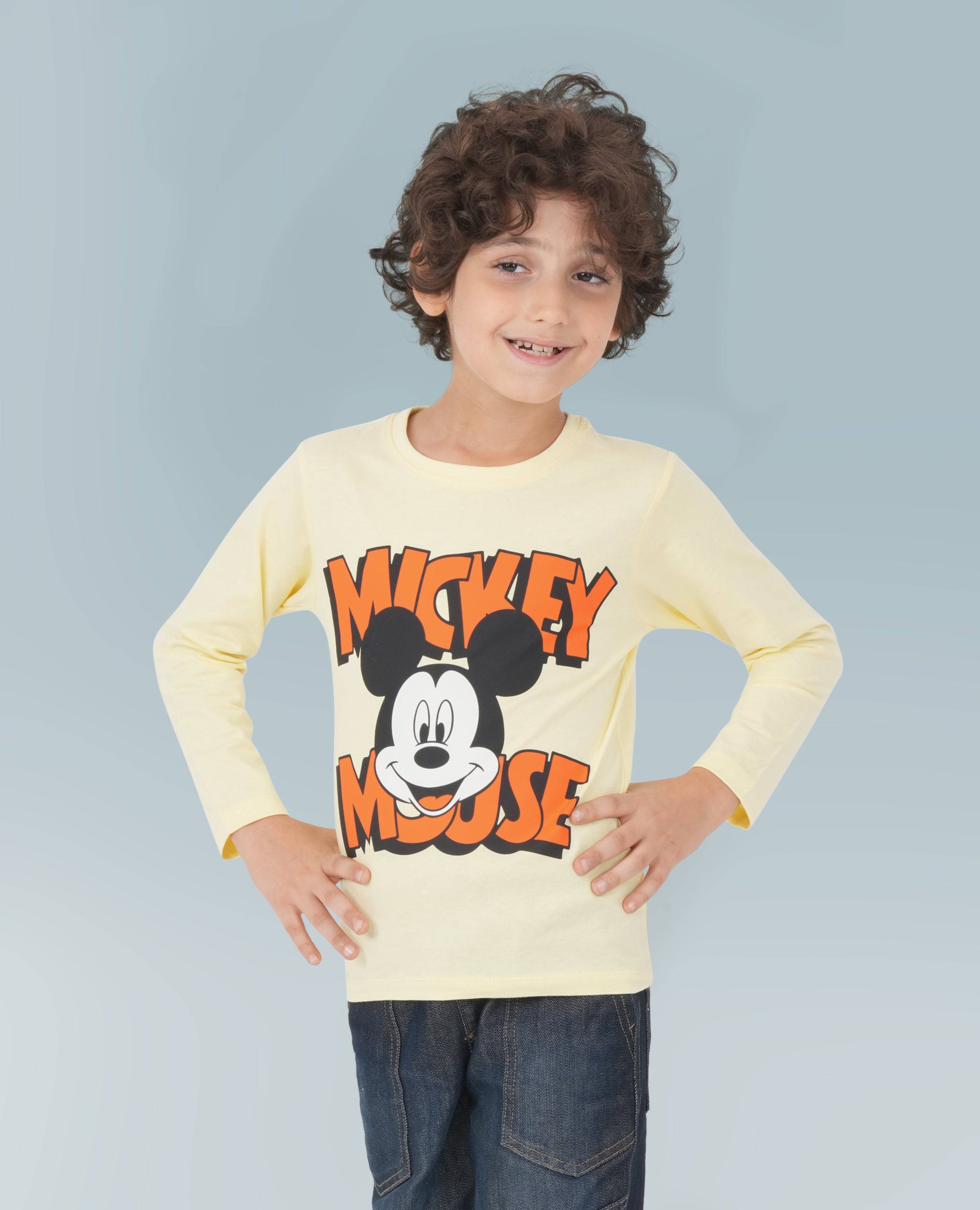 Finelook Mickey Mouse Boy's T-Shirt - 2 Piece Set