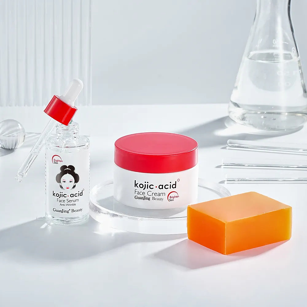 Guanjing Kojic Acid Skin Brightening Care 3 Pieces Set