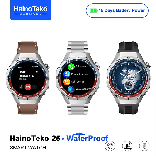 HainoTeko 25 Round Smart watch - Waterproof