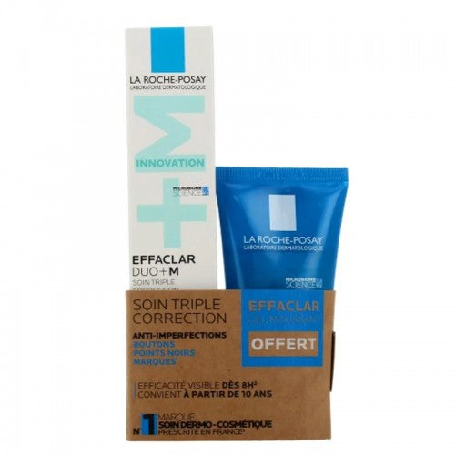 La Roche-Posay Effaclar Duo+ Cream 40ml + Effaclar Purifying Foaming Gel for Oily Sensitive Skin 50ml