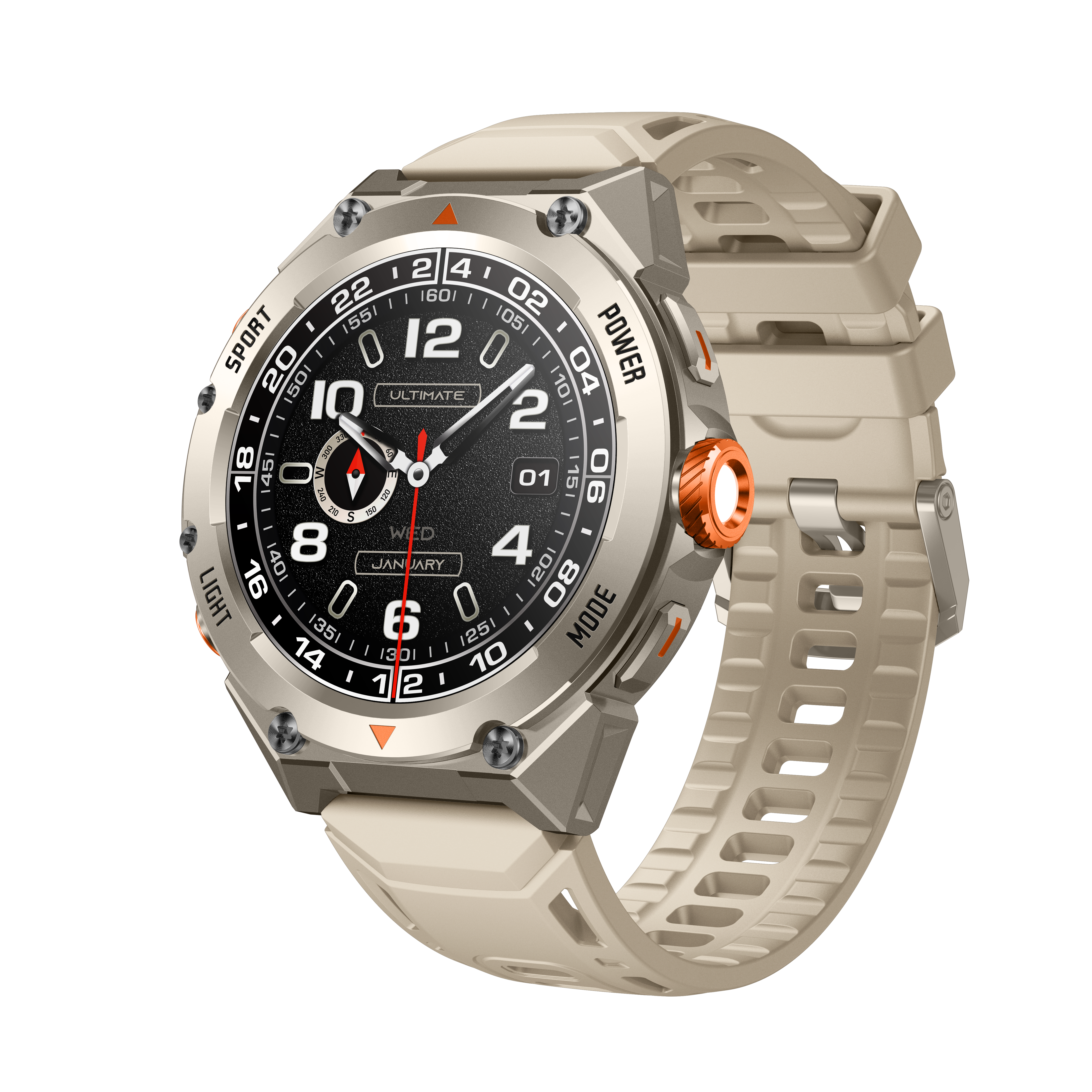 Finelook Premium Round AMOLED Smartwatch – 2025 Model | Waterproof | Android / IOS |  E-SIM | Health Tracking