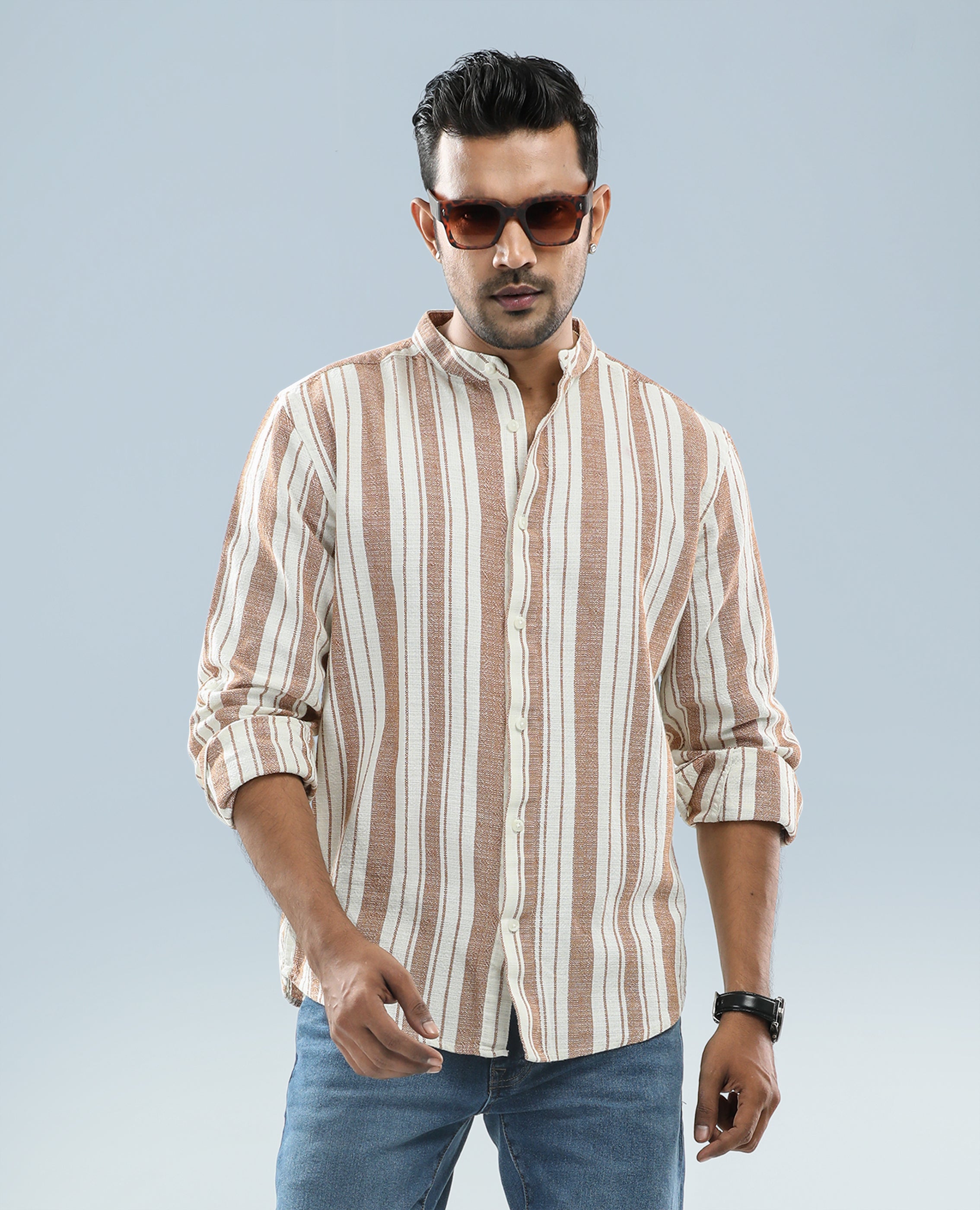 Mens Long sleeve cotton Shirt - FineLook