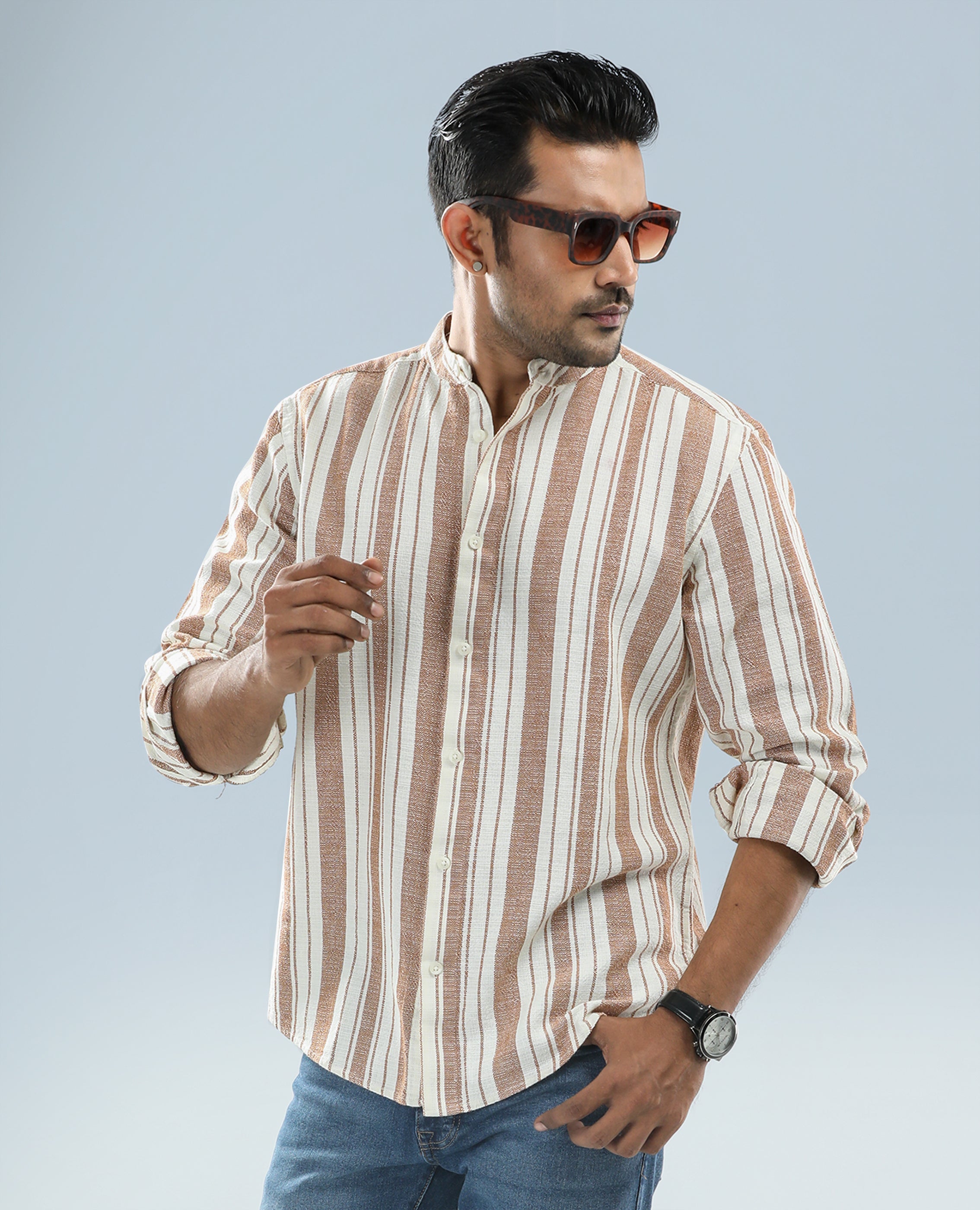 Mens Long sleeve cotton Shirt - FineLook