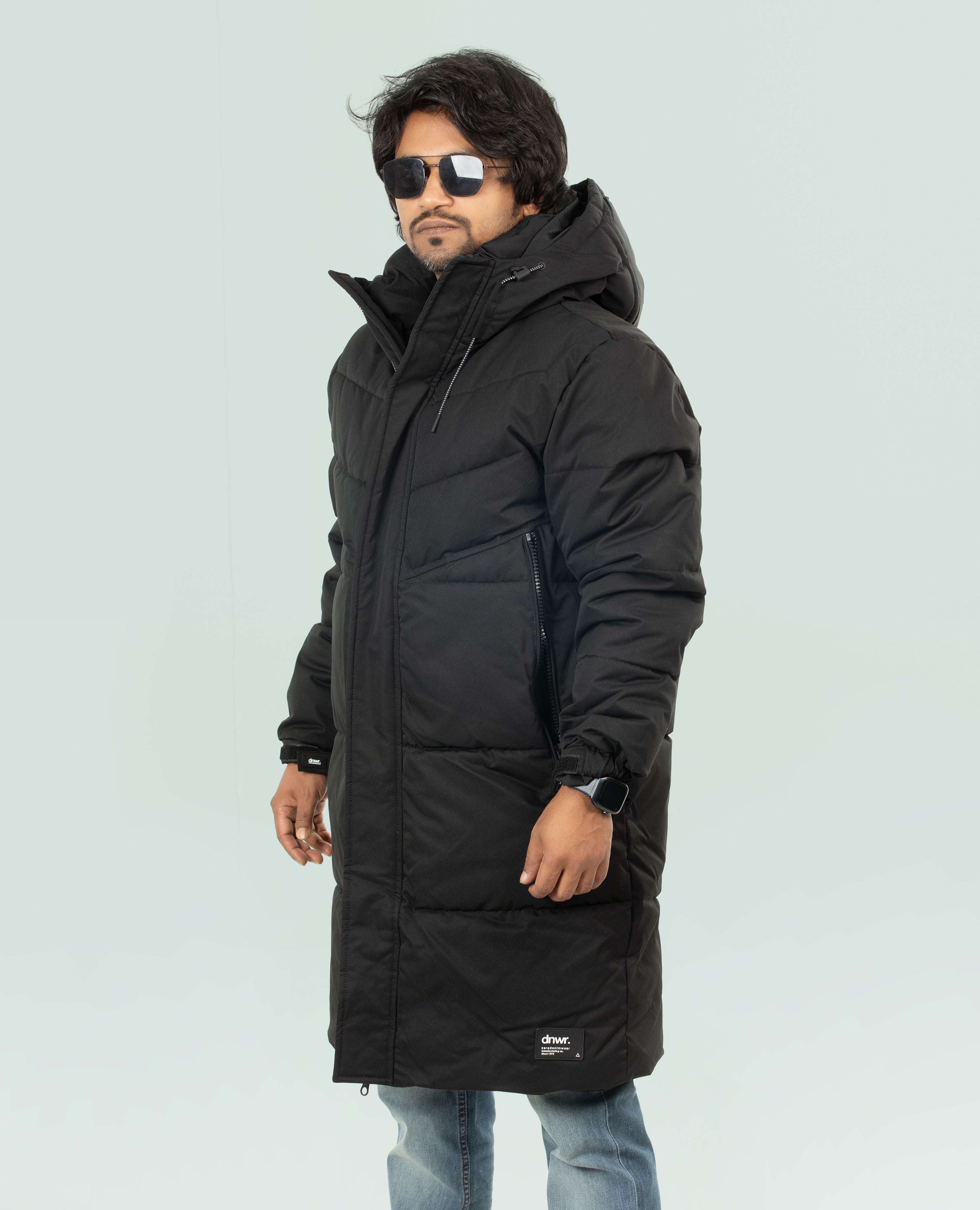 Men's Long Puffer Jacket - Finelook - FineLook