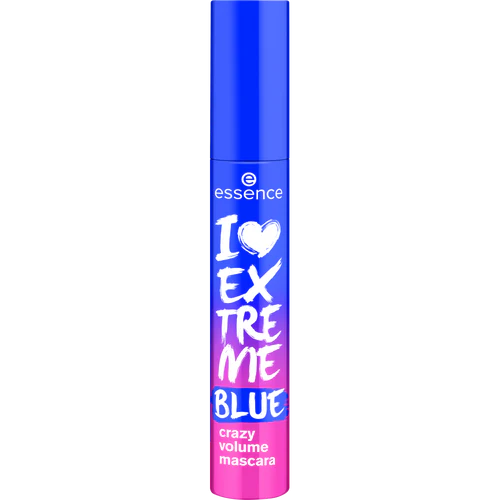 Essence I LOVE EXTREME BLUE crazy volume mascara Blue mascara for extra volume - FineLook