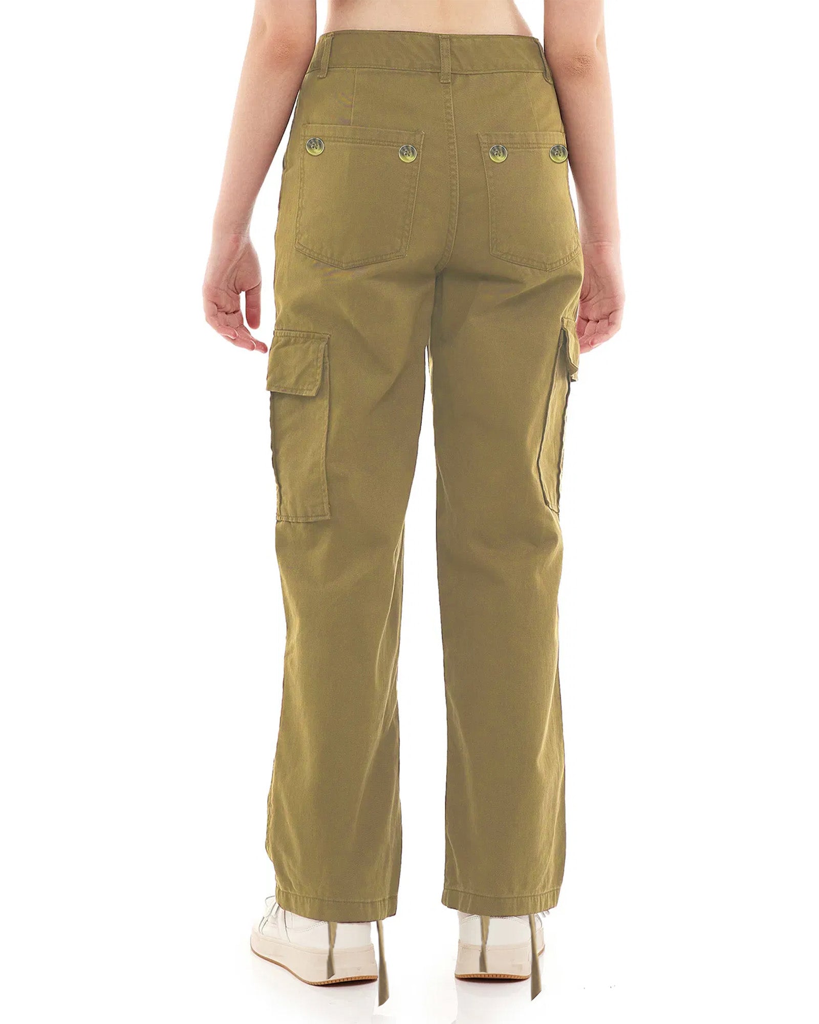 Wide cargo trousers