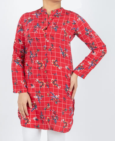 Women's floral long shirt