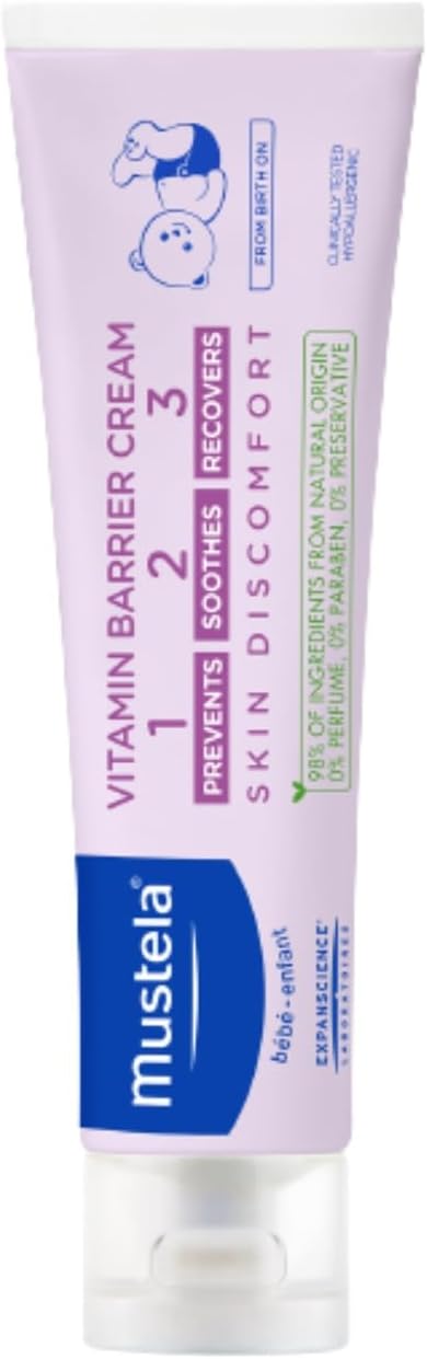 Mustela 1 2 3 Vitamin Barrier Cream, 100 ML
