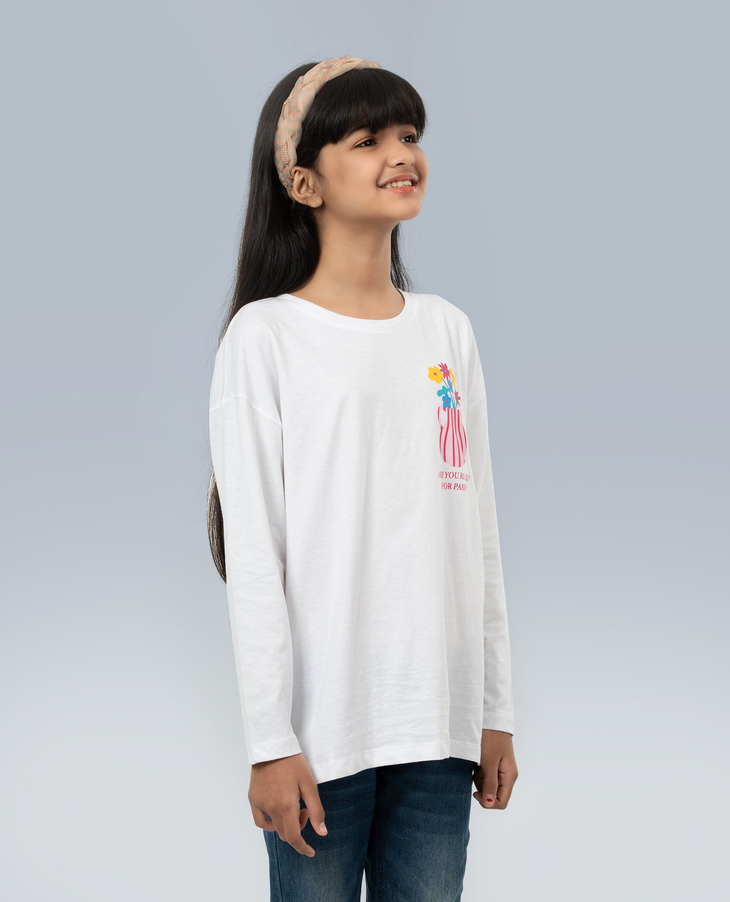 Girl’s Minimalist design Long Sleeve T-shirt - Finelook