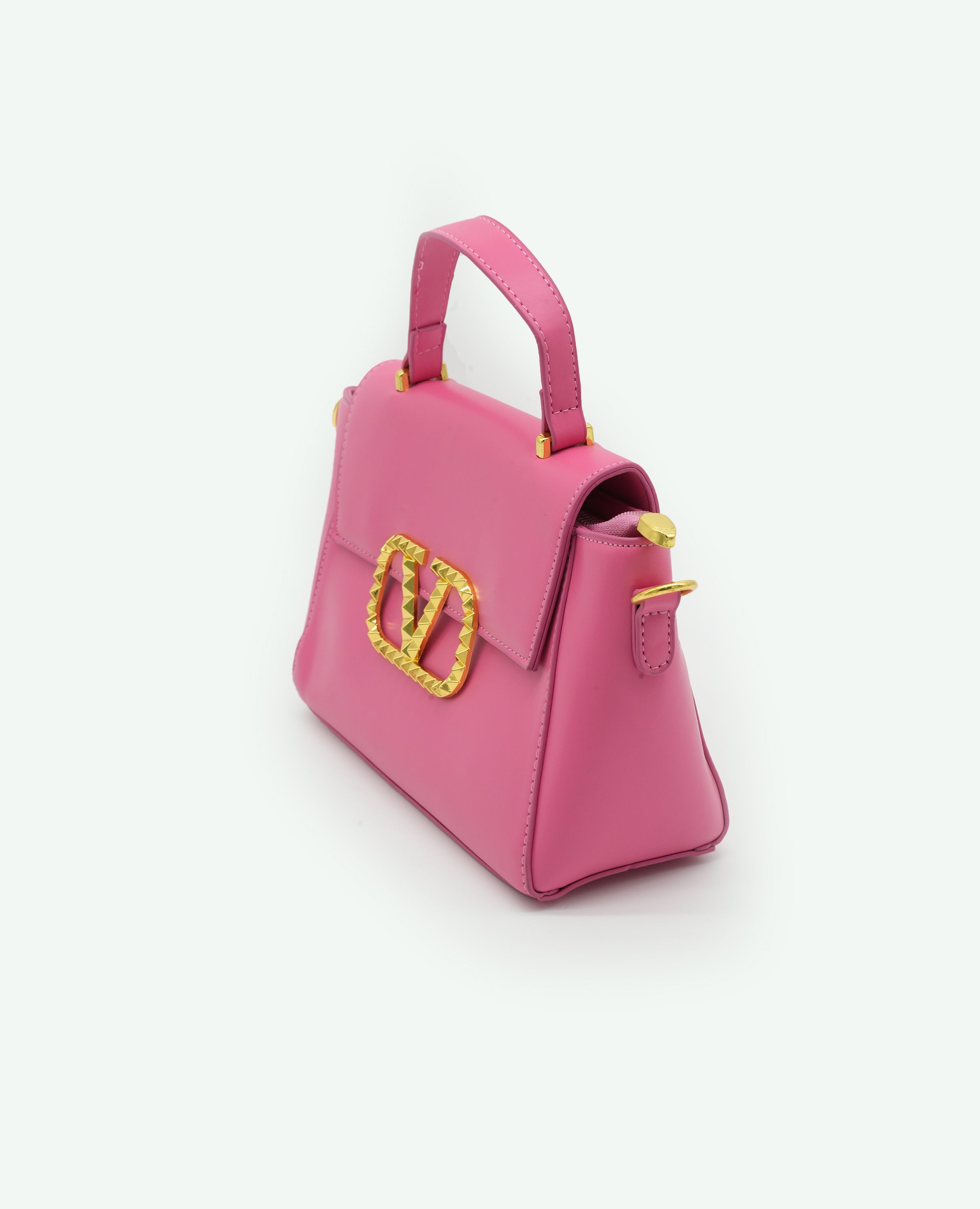 V Logo Top Handle Bag for Women - Finelook