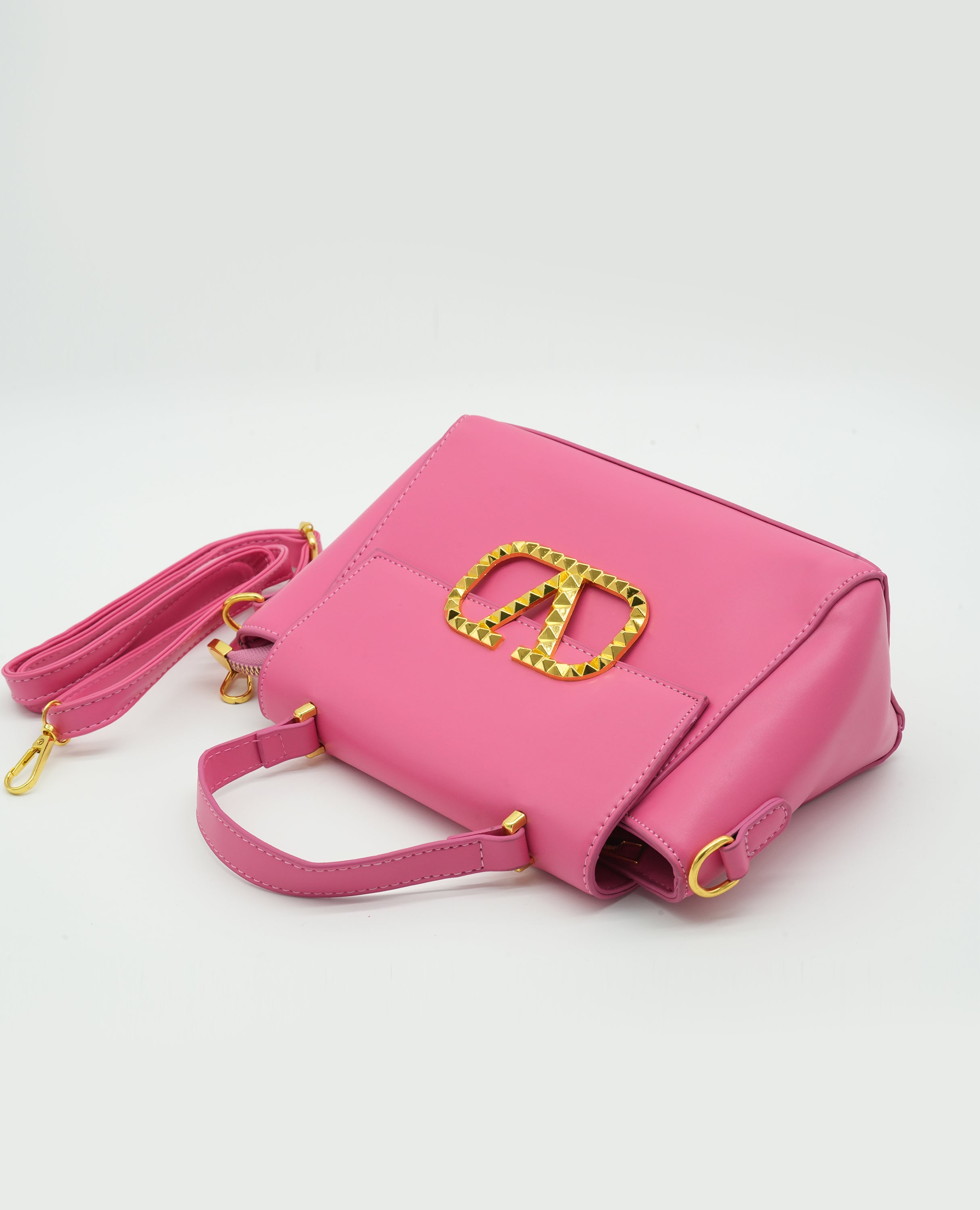 V Logo Top Handle Bag for Women - Finelook