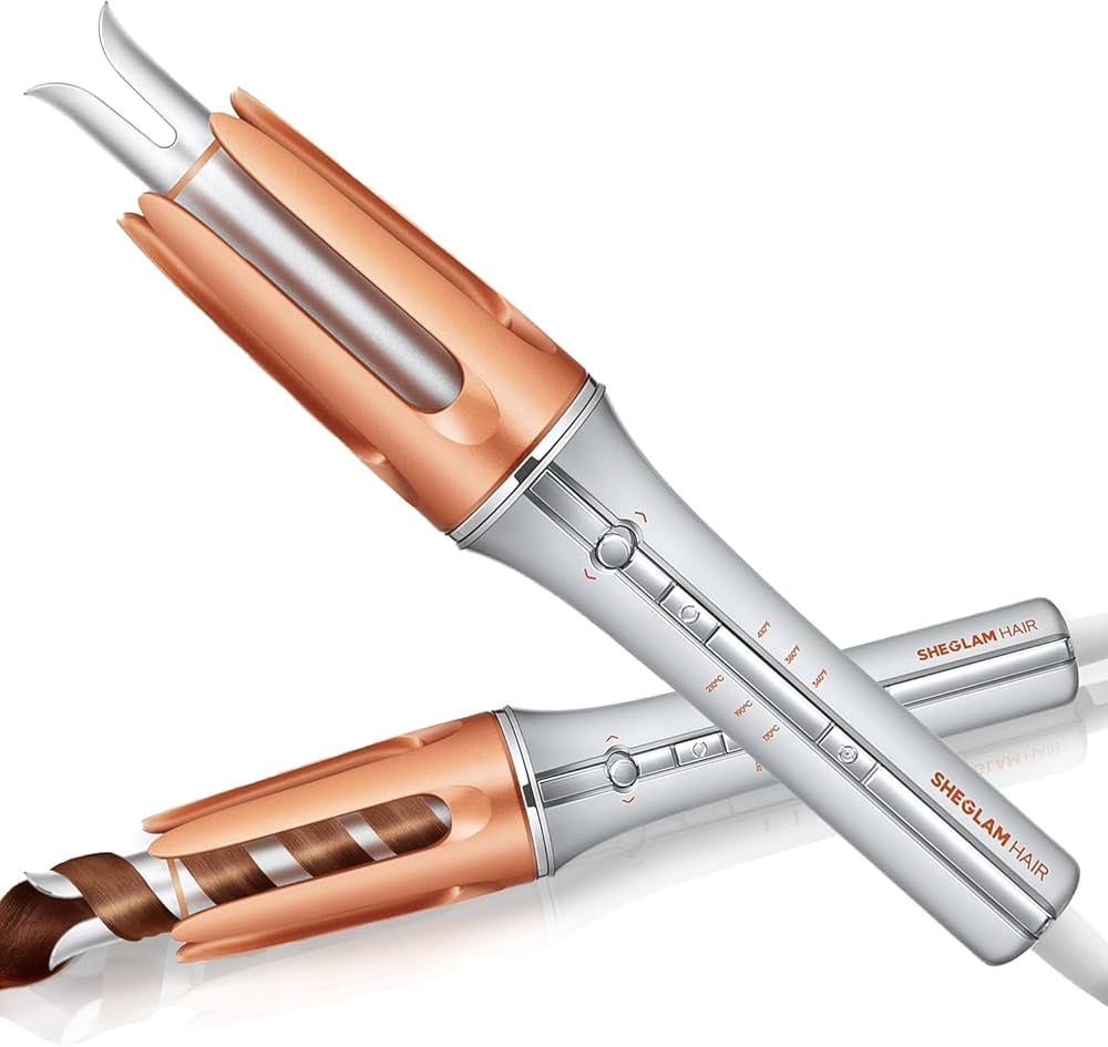 SHEGLAM It-Curl Rotating Curling Iron with 3 Temperatures, 2-way rotation