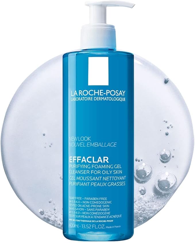 La Roche-Posay Effaclar Acne Foaming Cleansing Gel for Oily and Acne Prone Skin 400ml