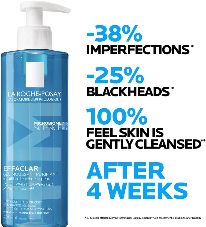 NATIONAL DAY OFFER - La Roche-Posay 3 PIECE SET - 2 Cleansing Foaming Gel 400 ml and Sunscreen 50 ml