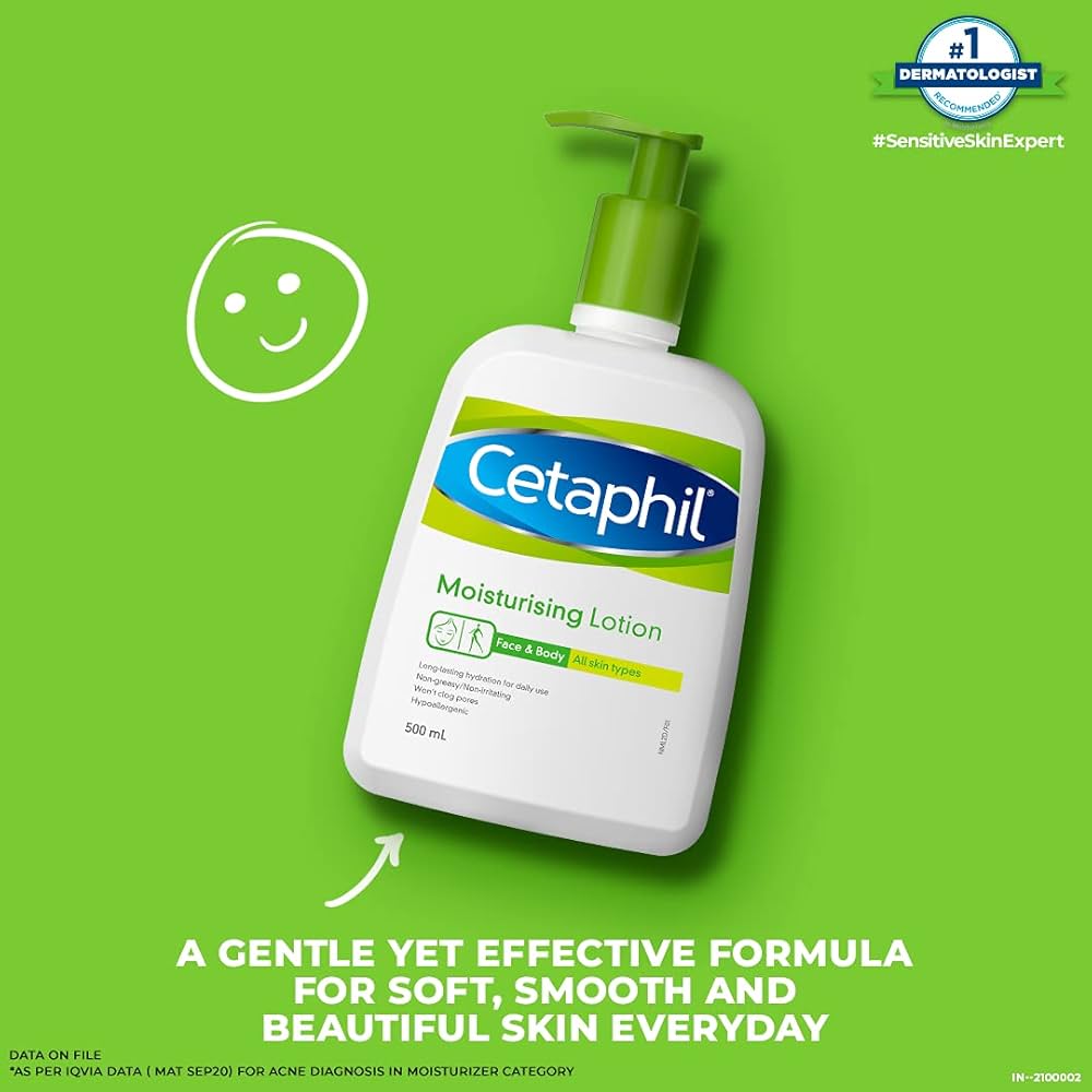 CETAPHIL Moisturizing Lotion for Face & Body very dry to normal skin 500ml