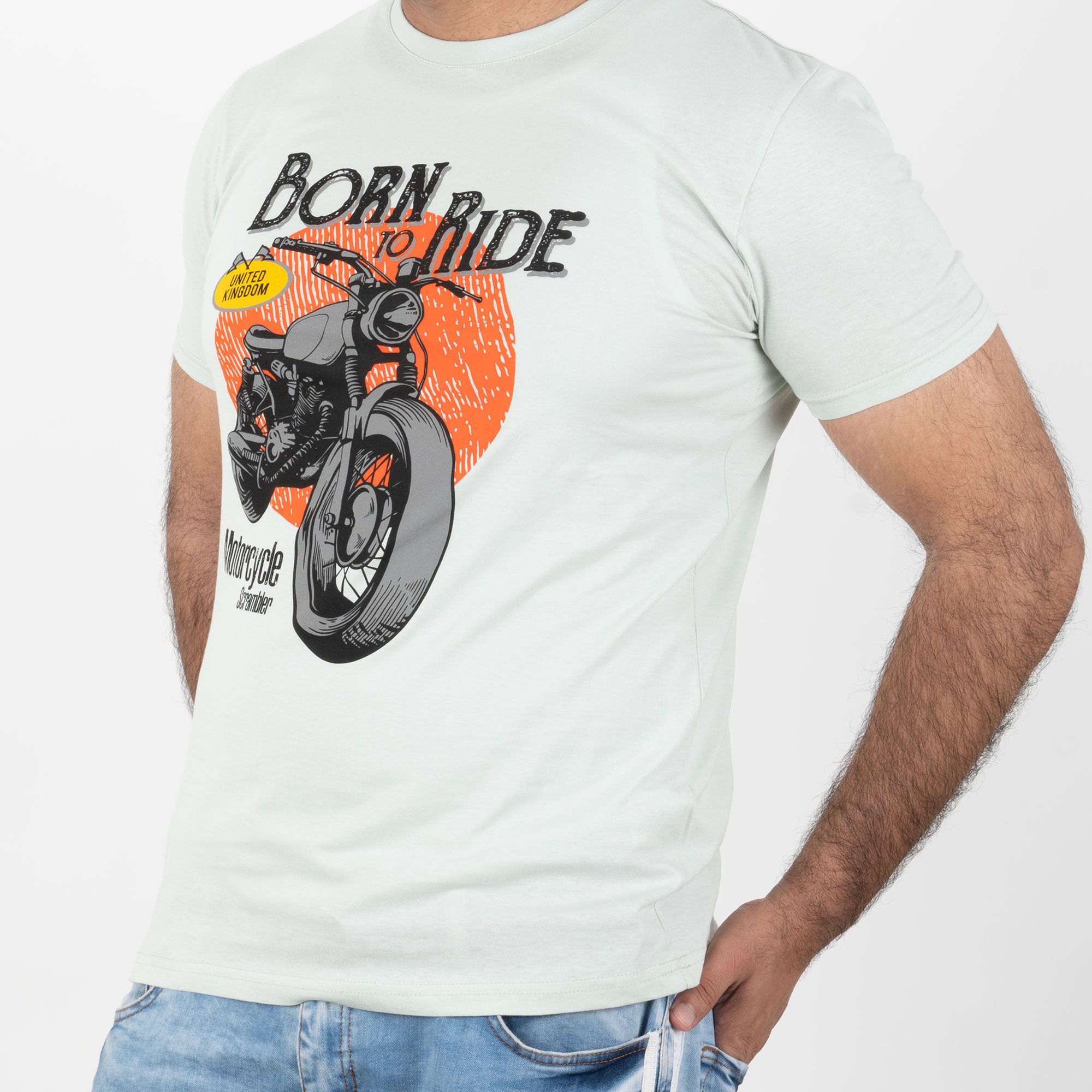 Milano Bulls - Born To Ride Printed T-Shirt