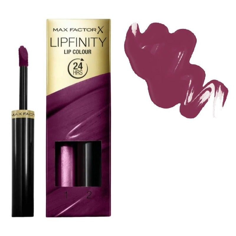 Max Factor X Lipfinity Lipstick with Gloss - 2 Piece Set