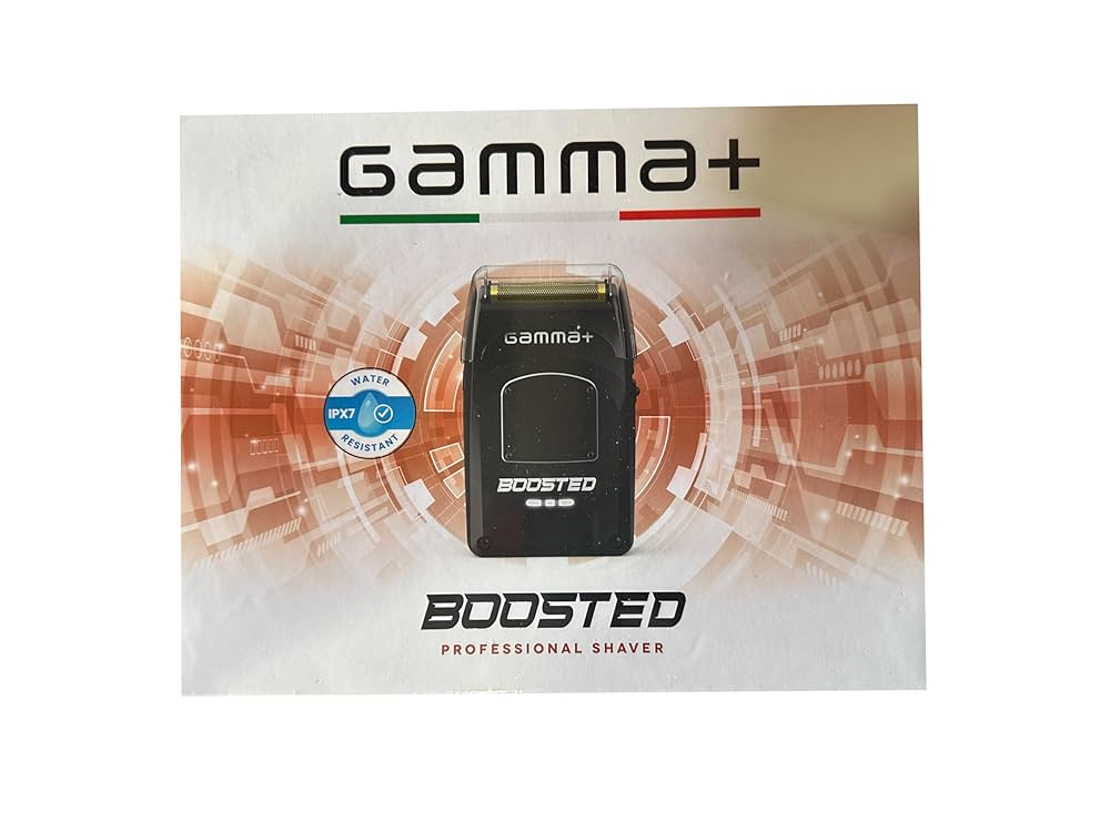 Gamma+ Boosted Electric Shaver with 3 Blades - Cordless Rechargebable  IPX7 Waterproof Shaver