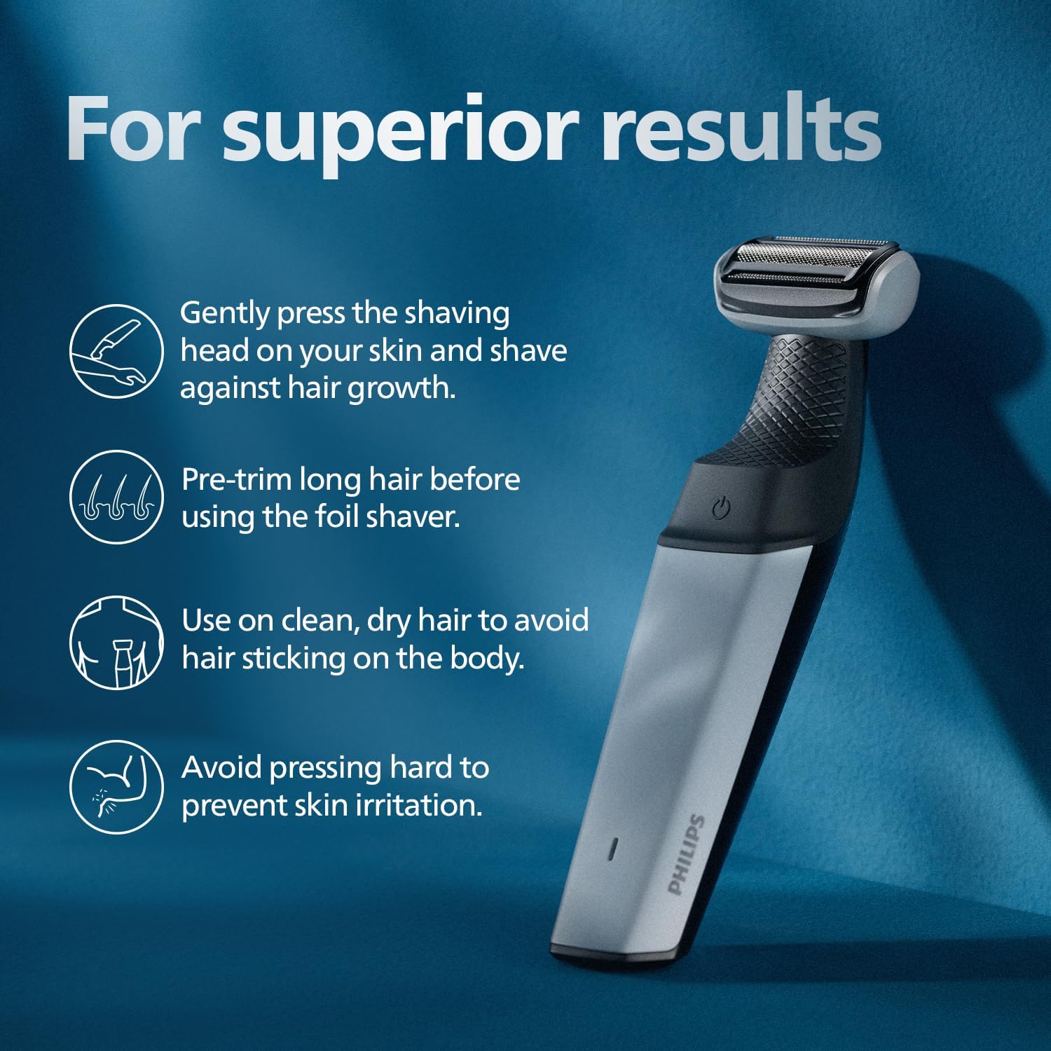 Philips Cordless Body Trimmer with Skin Protect Technology