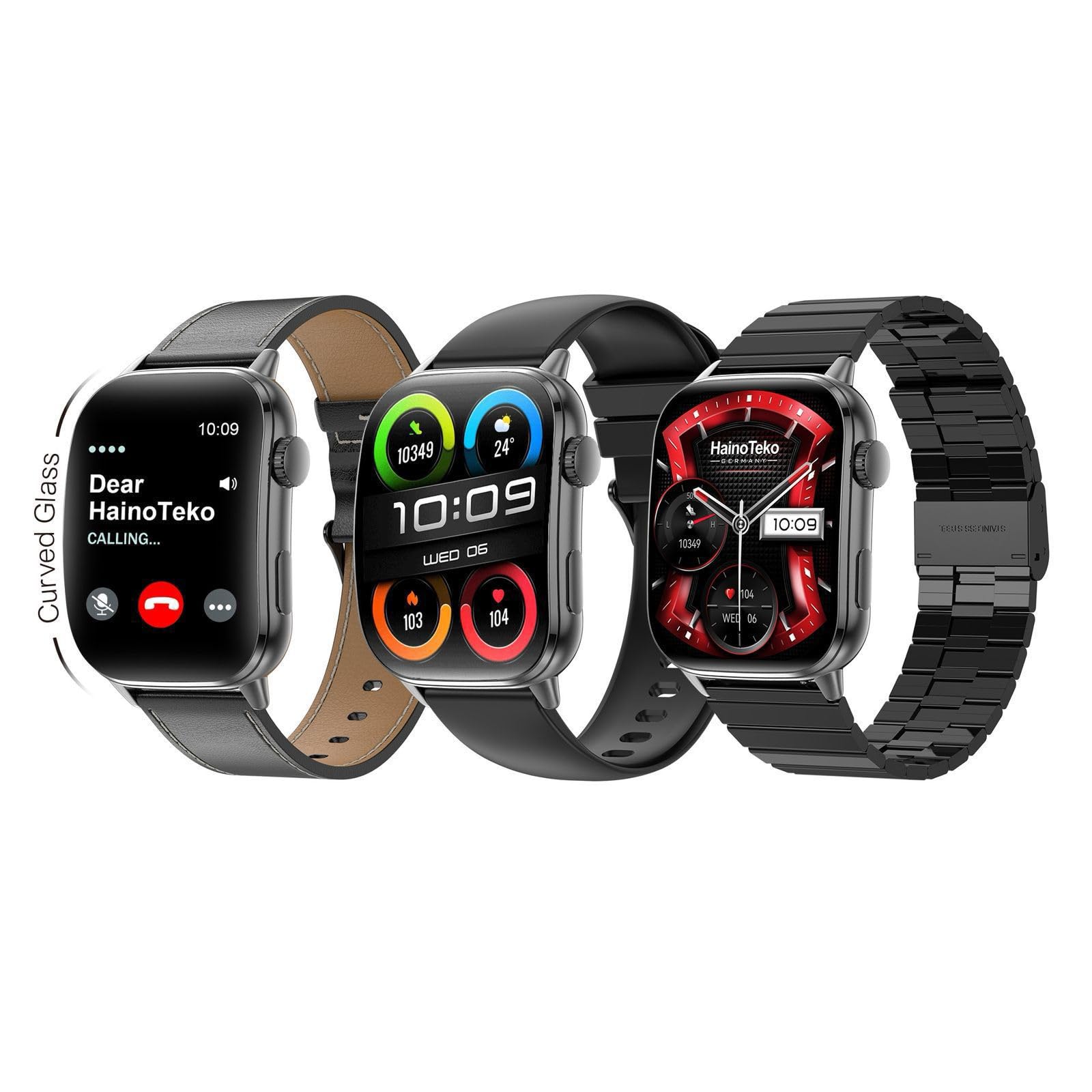 ساعة HainoTeko-14 الذكية الألمانية بثلاثة أحزمة