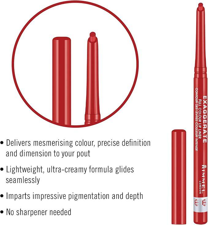 Rimmel Exaggerate Lip Liner, Under My Spell - FineLook