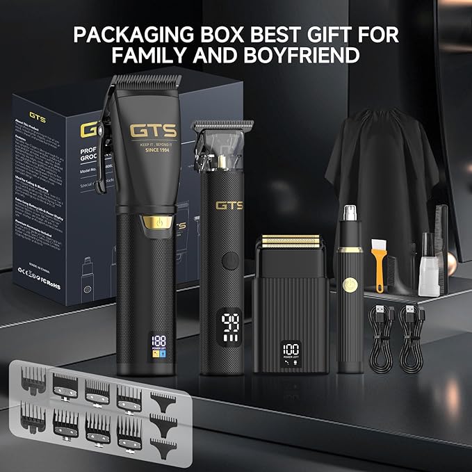 GTS Hair Clippers for Men Professional, Beard Trimmer Kits & Set