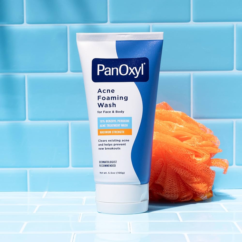 PanOxyl Acne Foaming Wash 10% Benzoyl Peroxide Maximum Strength - 156g