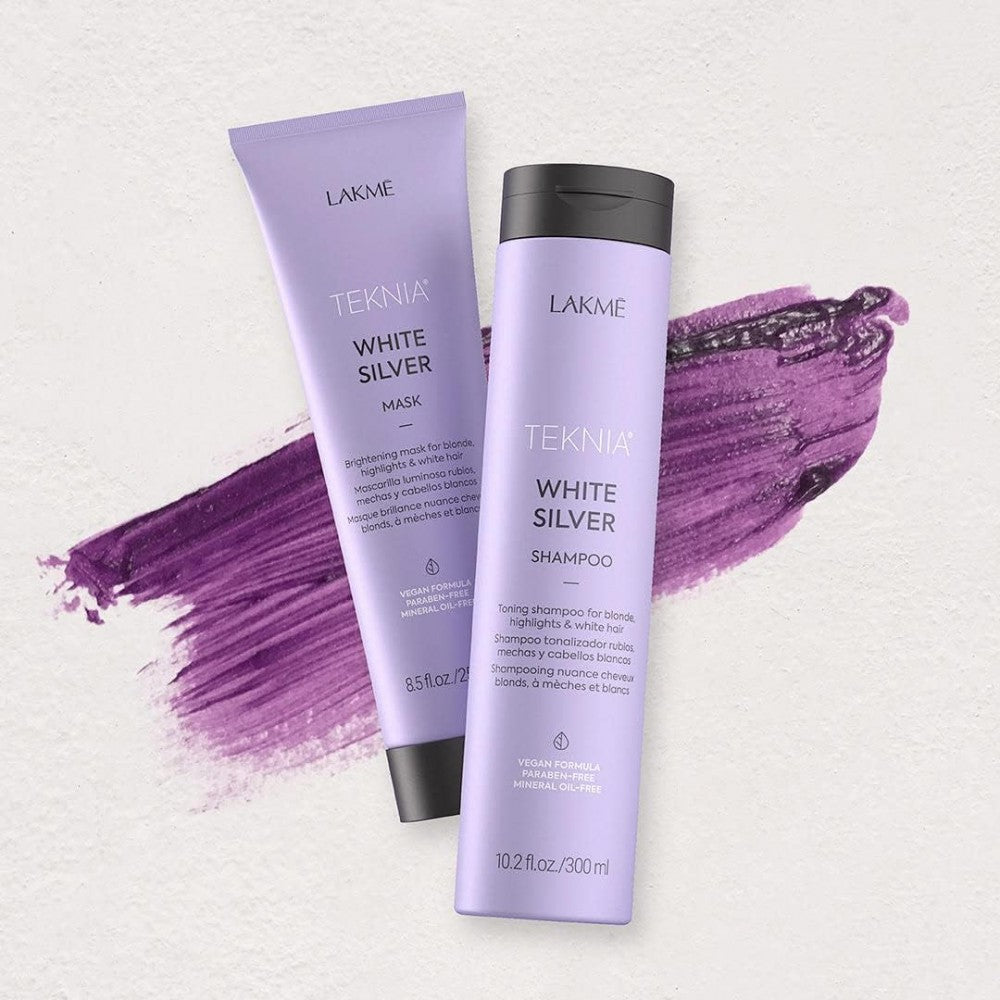Lakme Teknia White Silver Shampoo for Blonde Highlights and White hair
