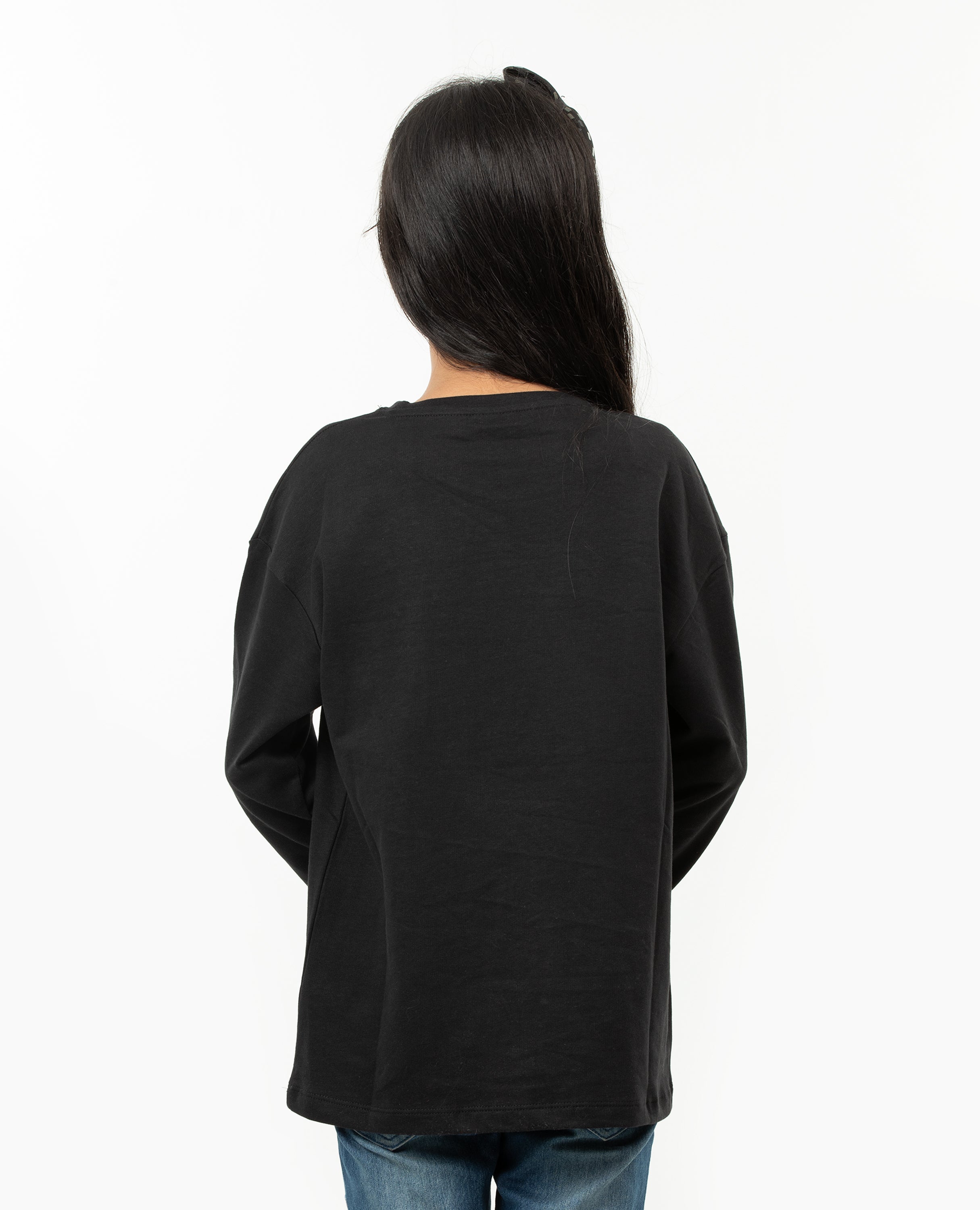 Girl’s Drop Shoulder Long sleeve  T-shirt