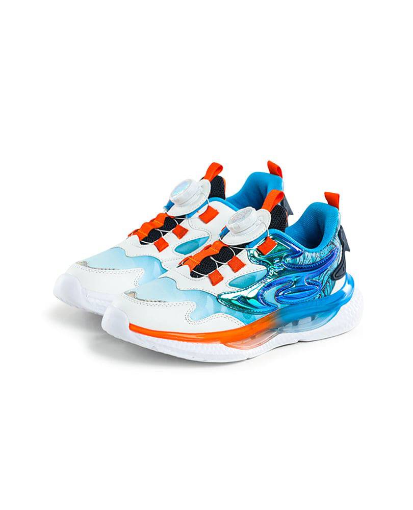 Boys Stylish design Shoes for kids Finelook  Blue color front side picture