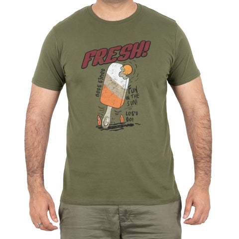Chic Italian-Inspired Style: Men's Printed T-Shirt 5-Piece Bundle